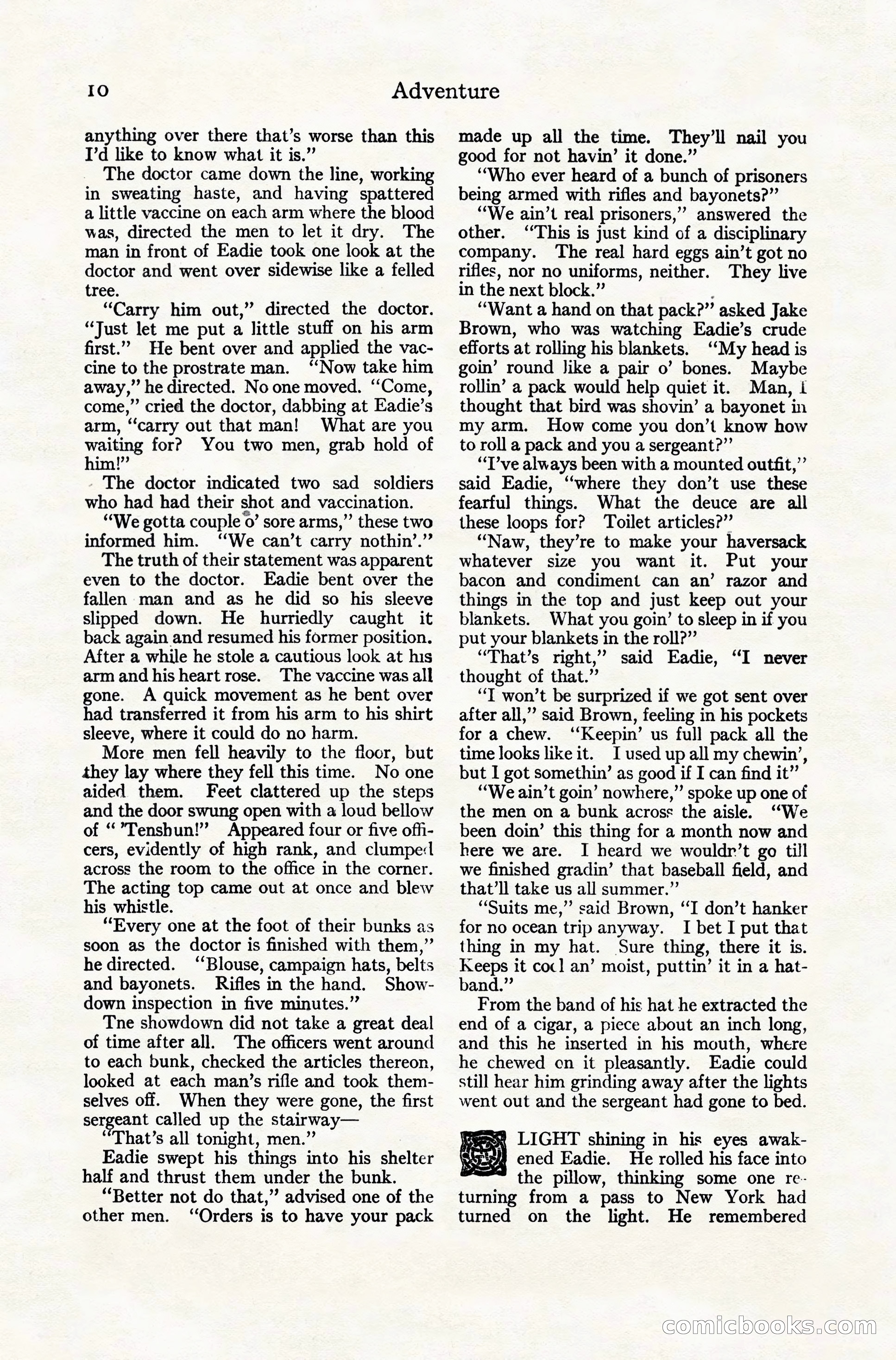 Adventure Magazine Cover, November 10, 1924 — page 12 of 194