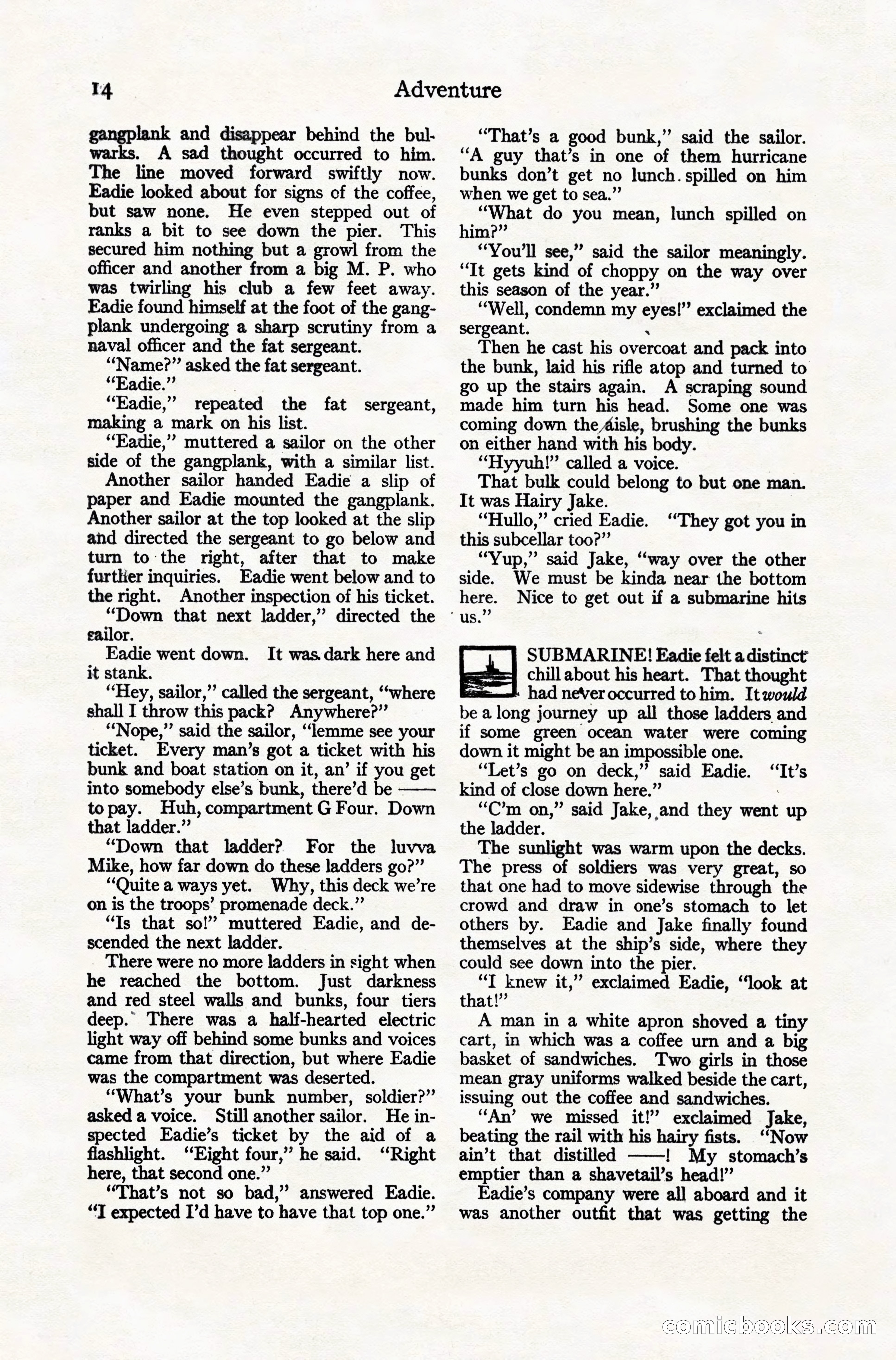Adventure Magazine Cover, November 10, 1924 — page 16 of 194