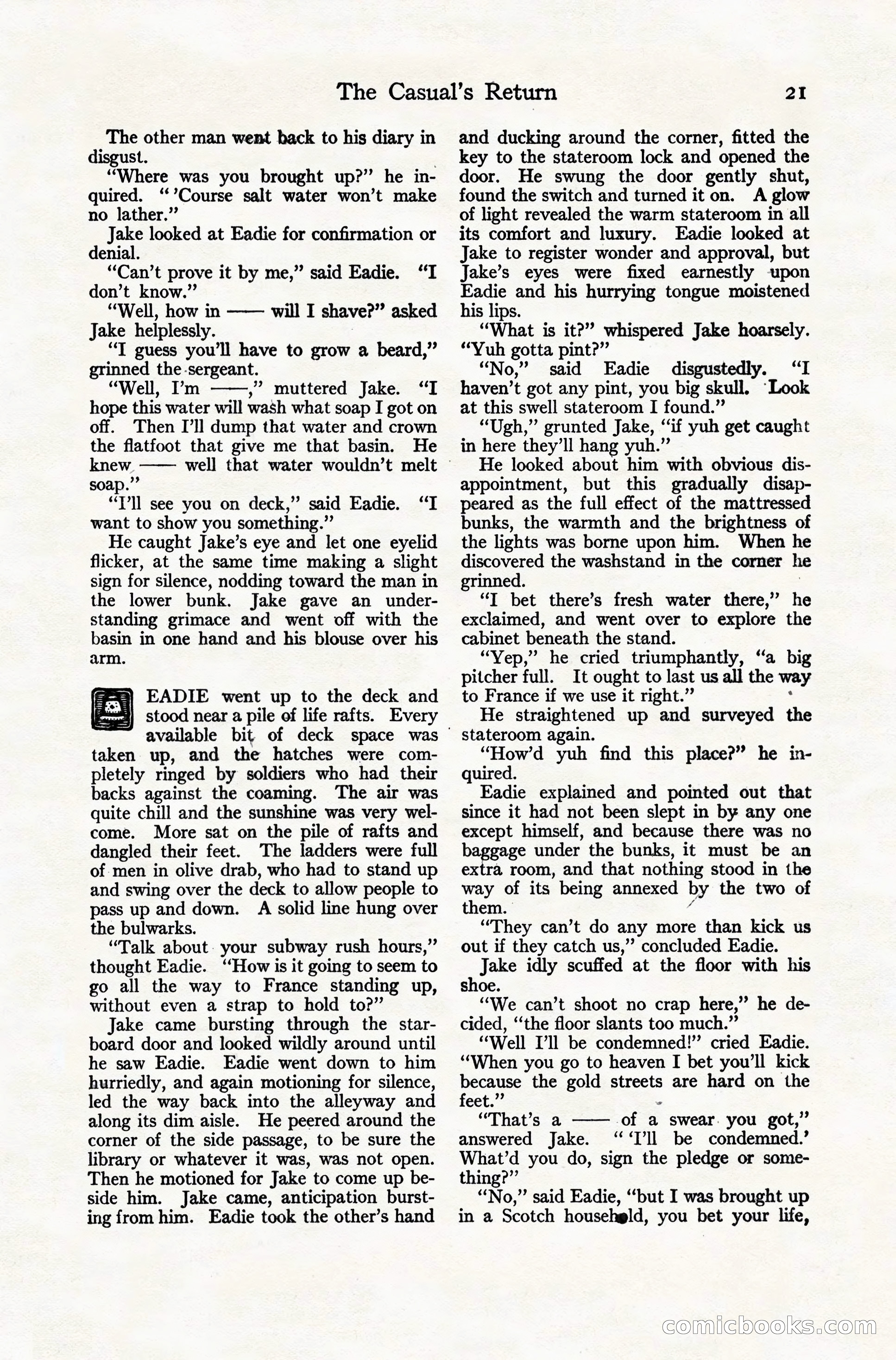 Adventure Magazine Cover, November 10, 1924 — page 23 of 194