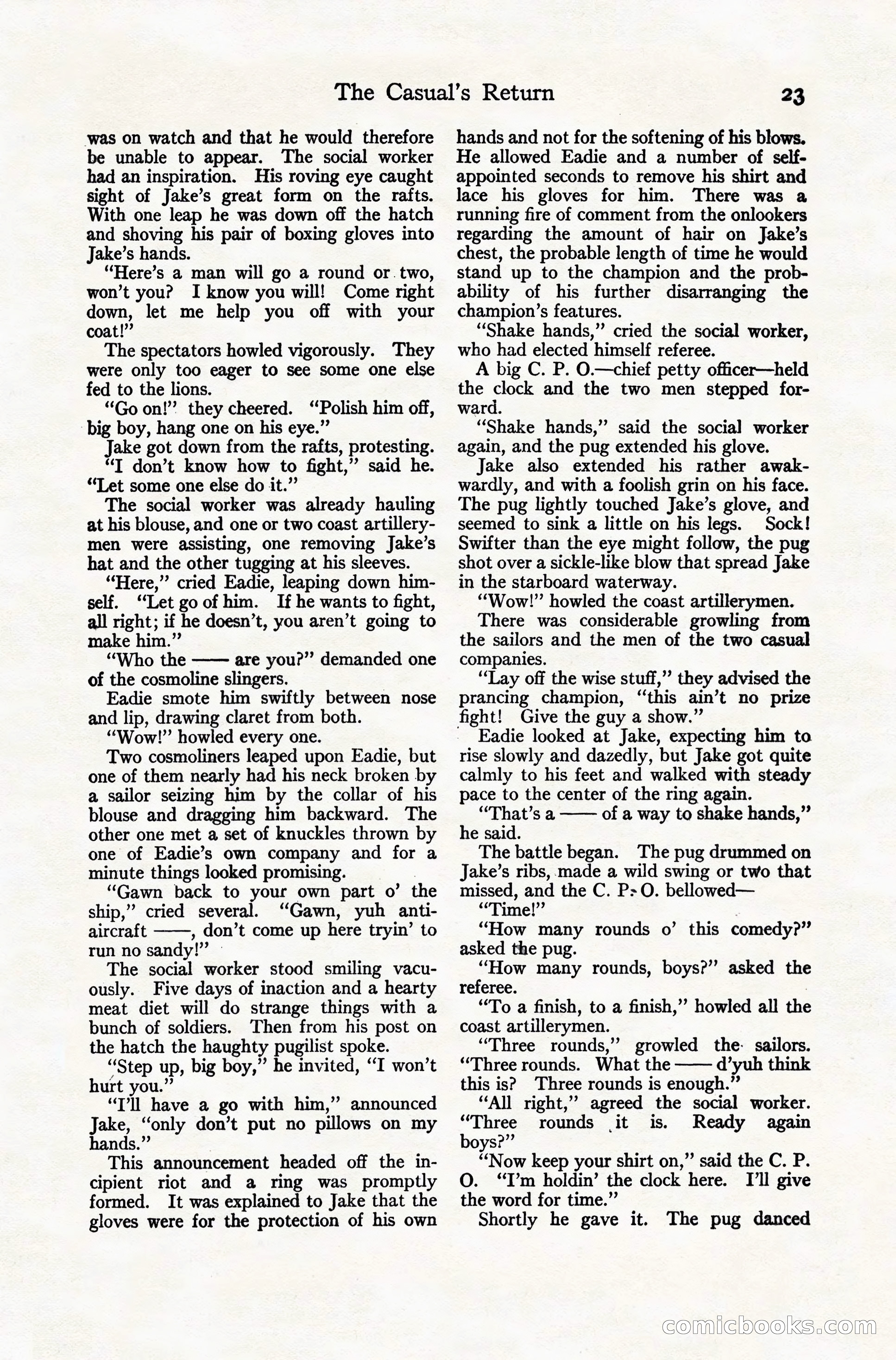 Adventure Magazine Cover, November 10, 1924 — page 25 of 194