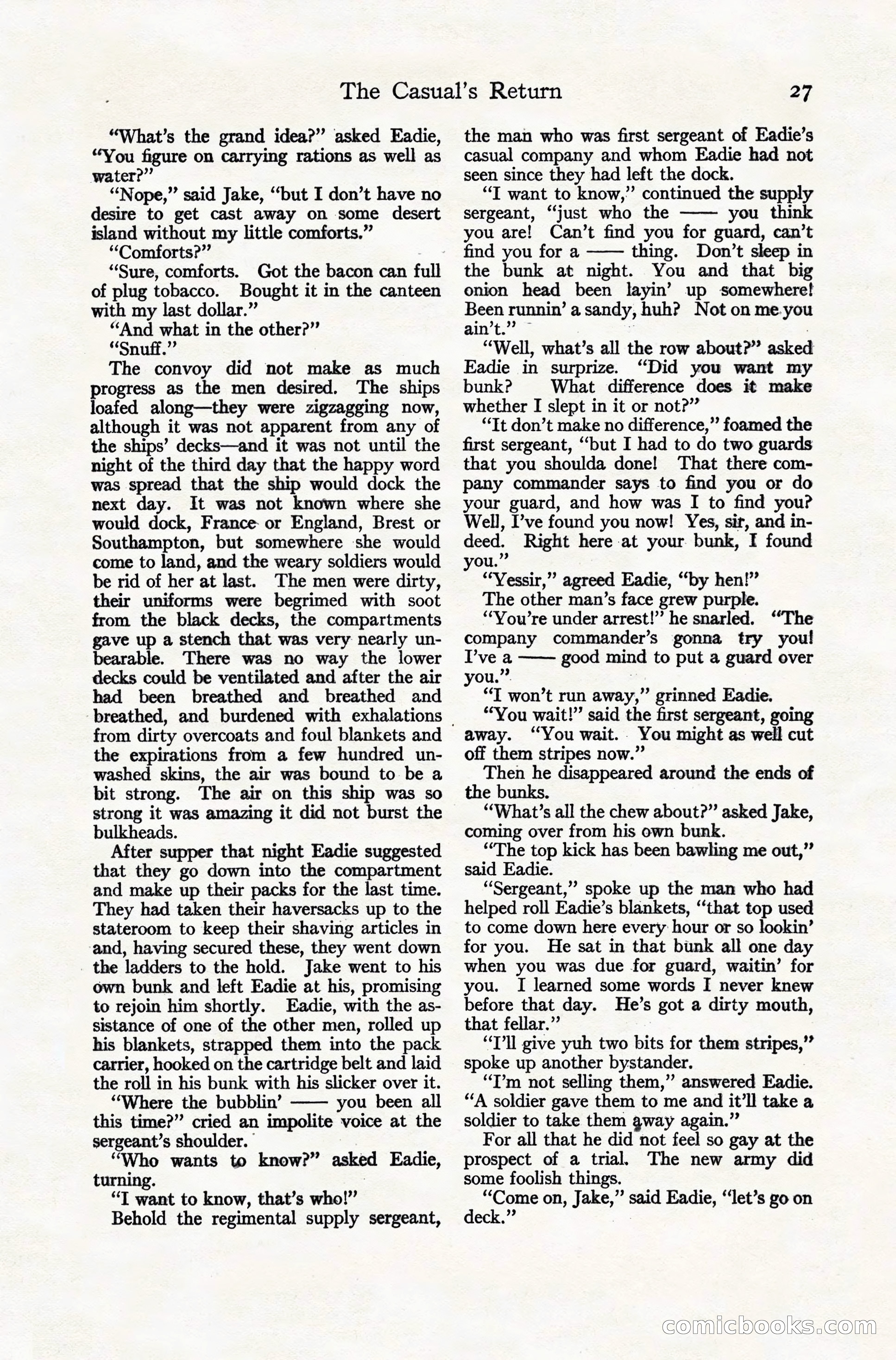 Adventure Magazine Cover, November 10, 1924 — page 29 of 194