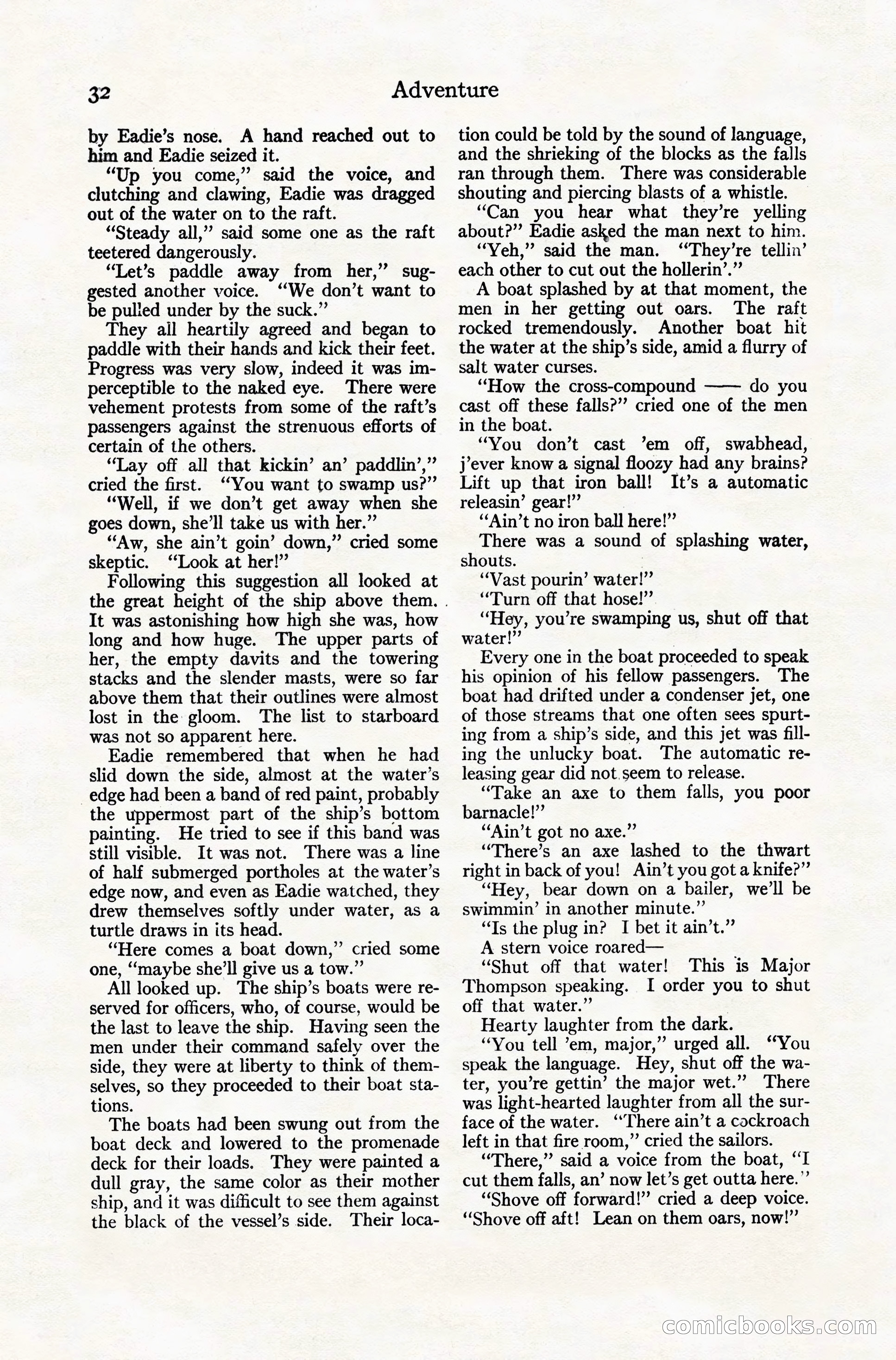 Adventure Magazine Cover, November 10, 1924 — page 34 of 194