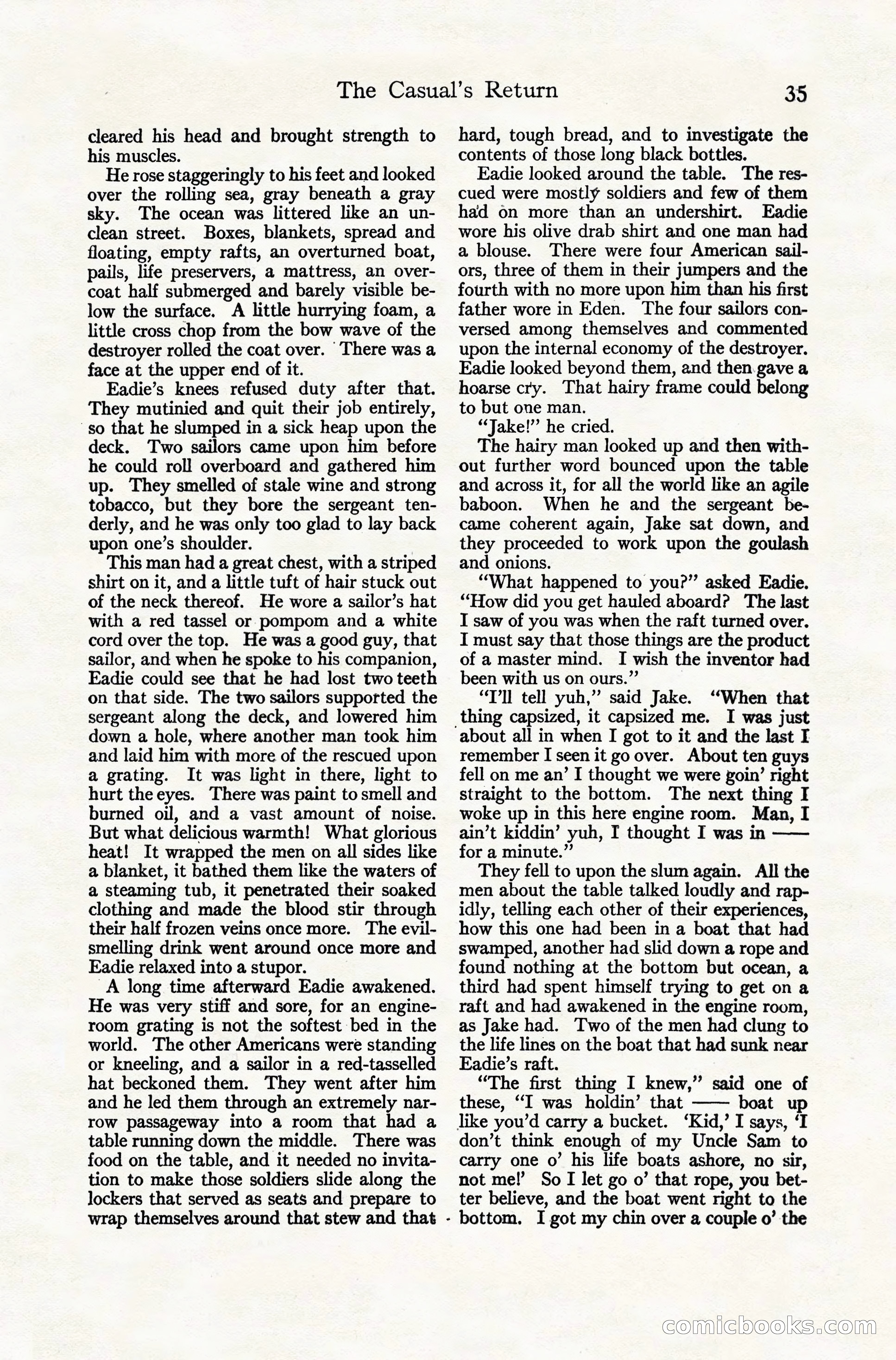 Adventure Magazine Cover, November 10, 1924 — page 37 of 194