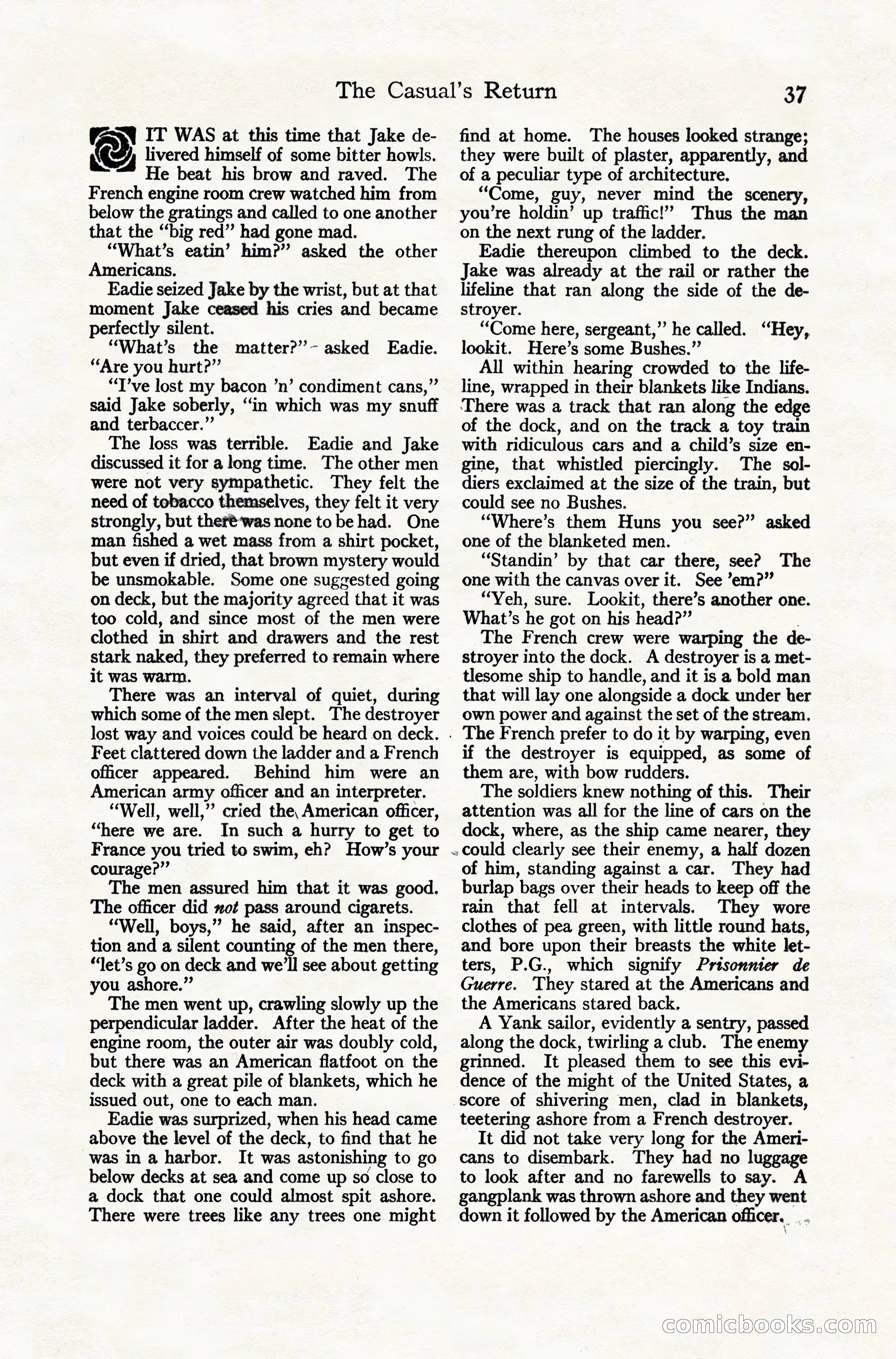 Adventure Magazine Cover, November 10, 1924 — page 39 of 194