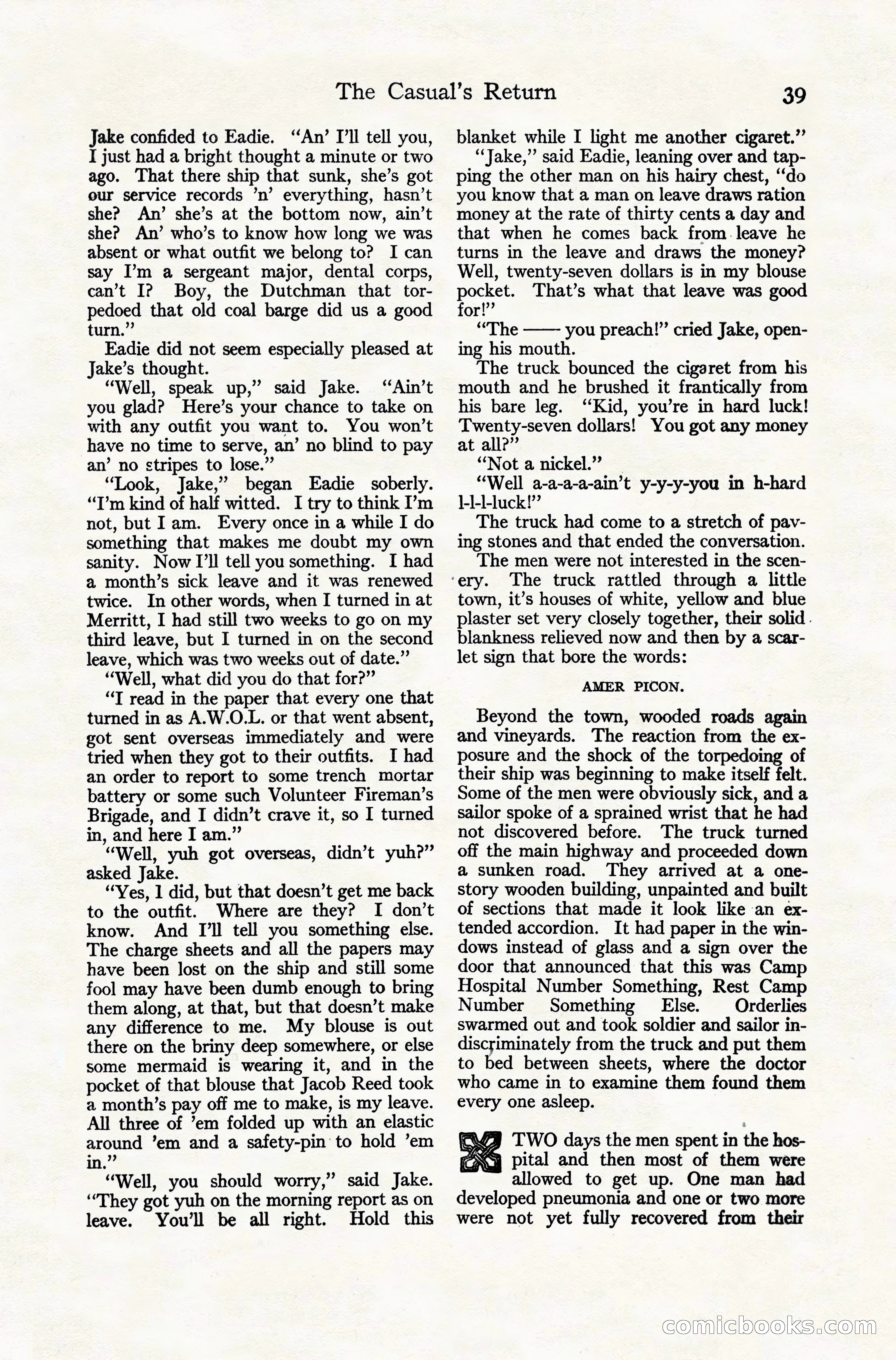 Adventure Magazine Cover, November 10, 1924 — page 41 of 194