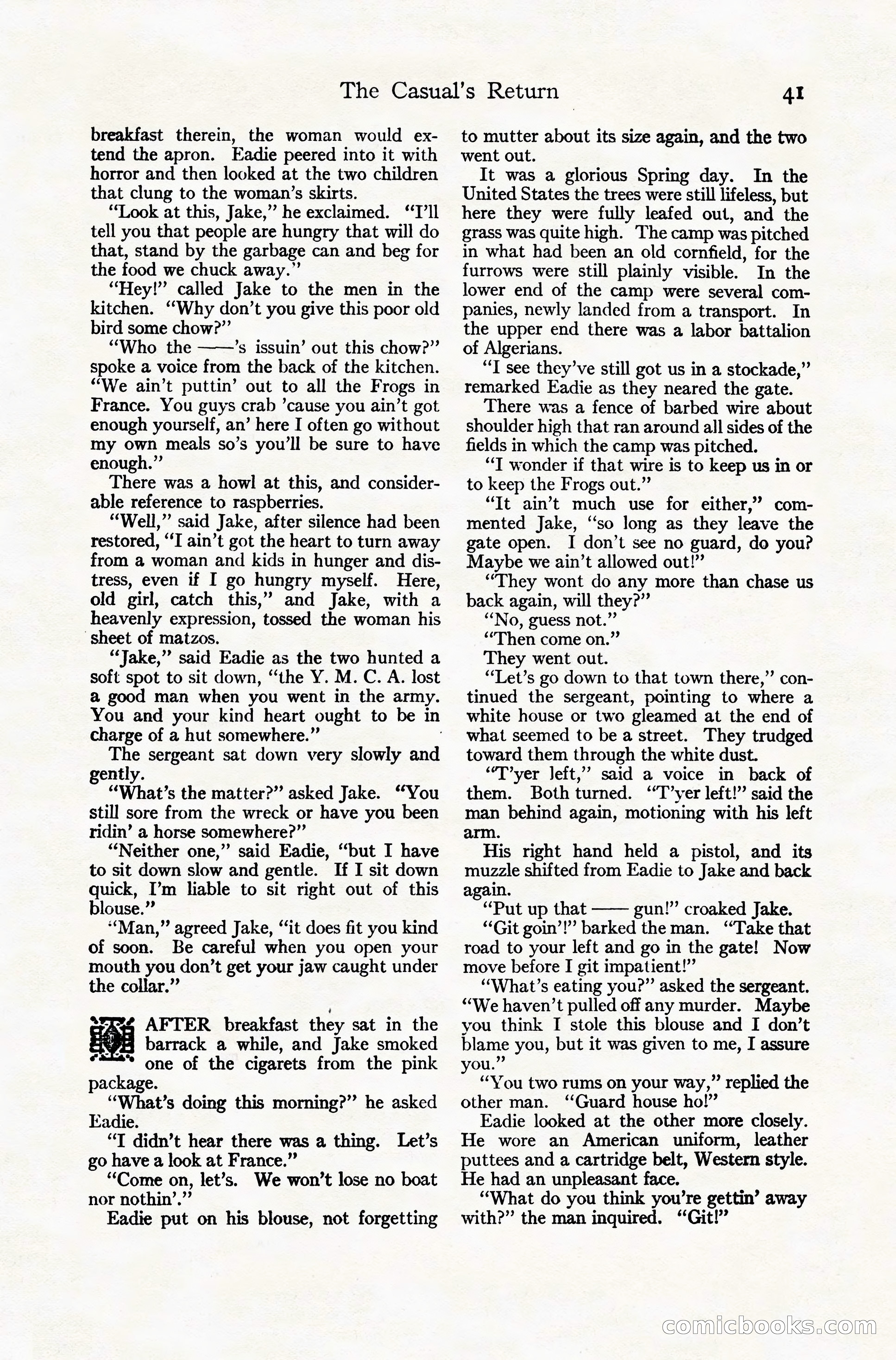 Adventure Magazine Cover, November 10, 1924 — page 43 of 194