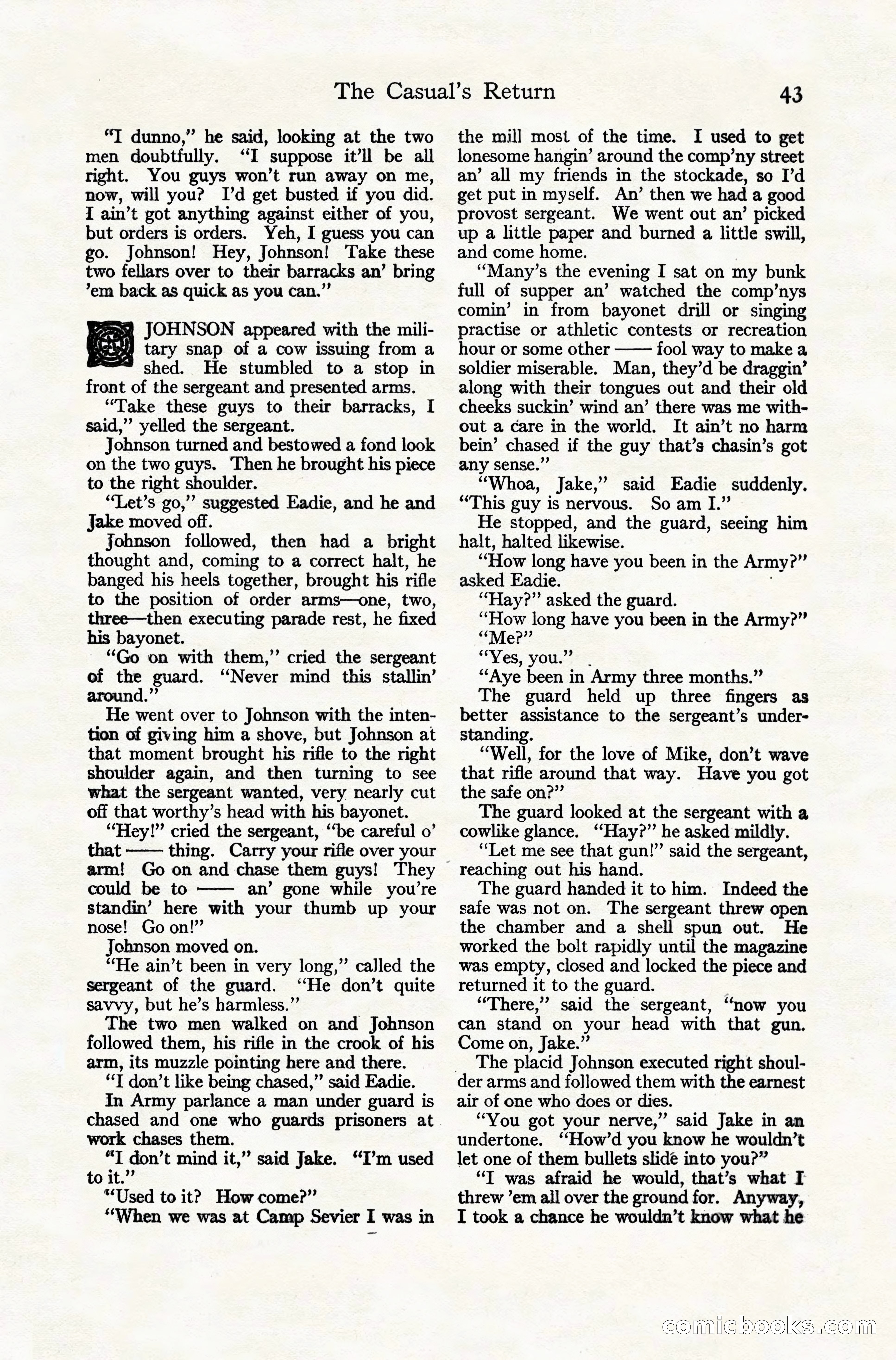 Adventure Magazine Cover, November 10, 1924 — page 45 of 194