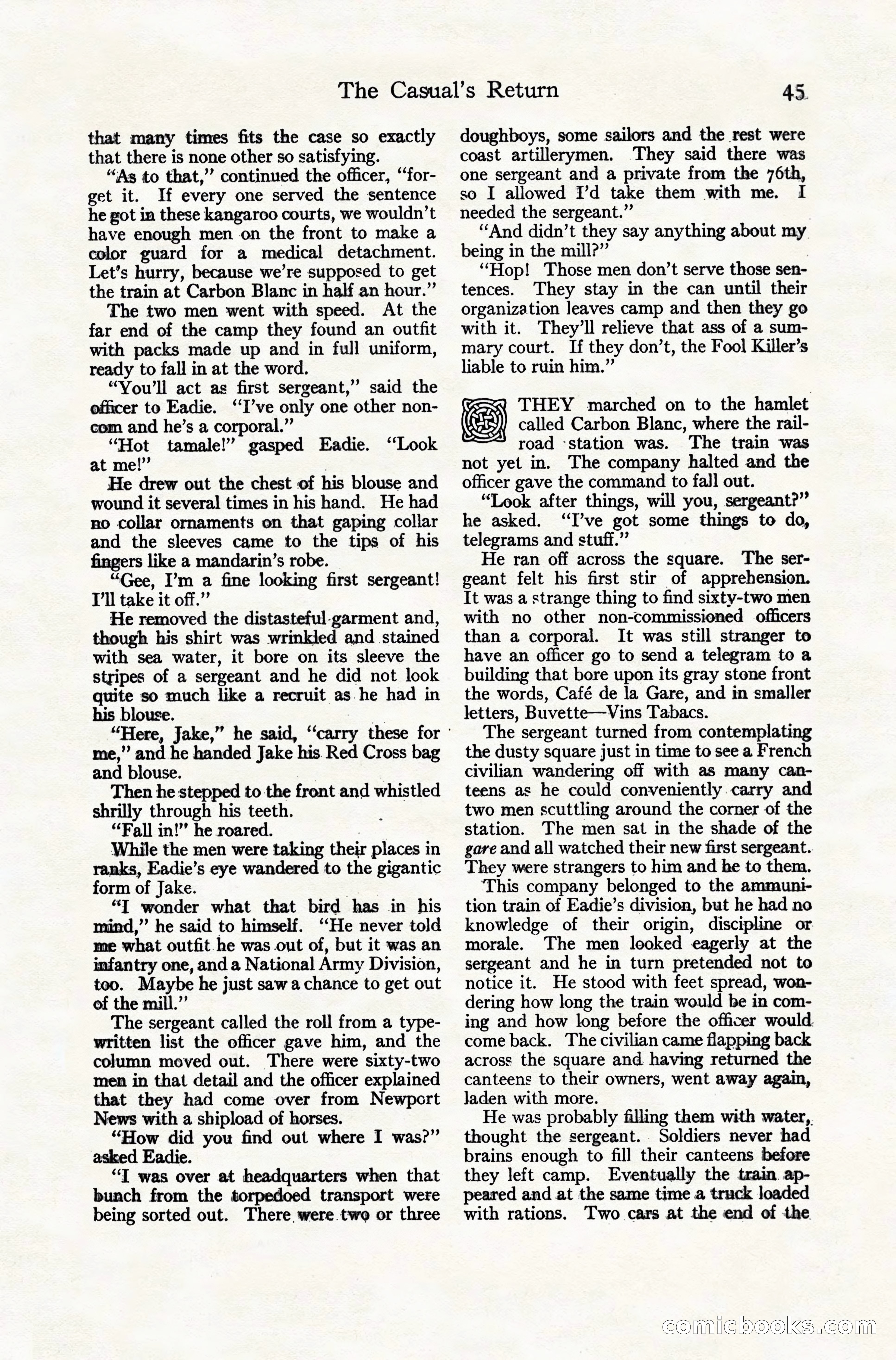 Adventure Magazine Cover, November 10, 1924 — page 47 of 194