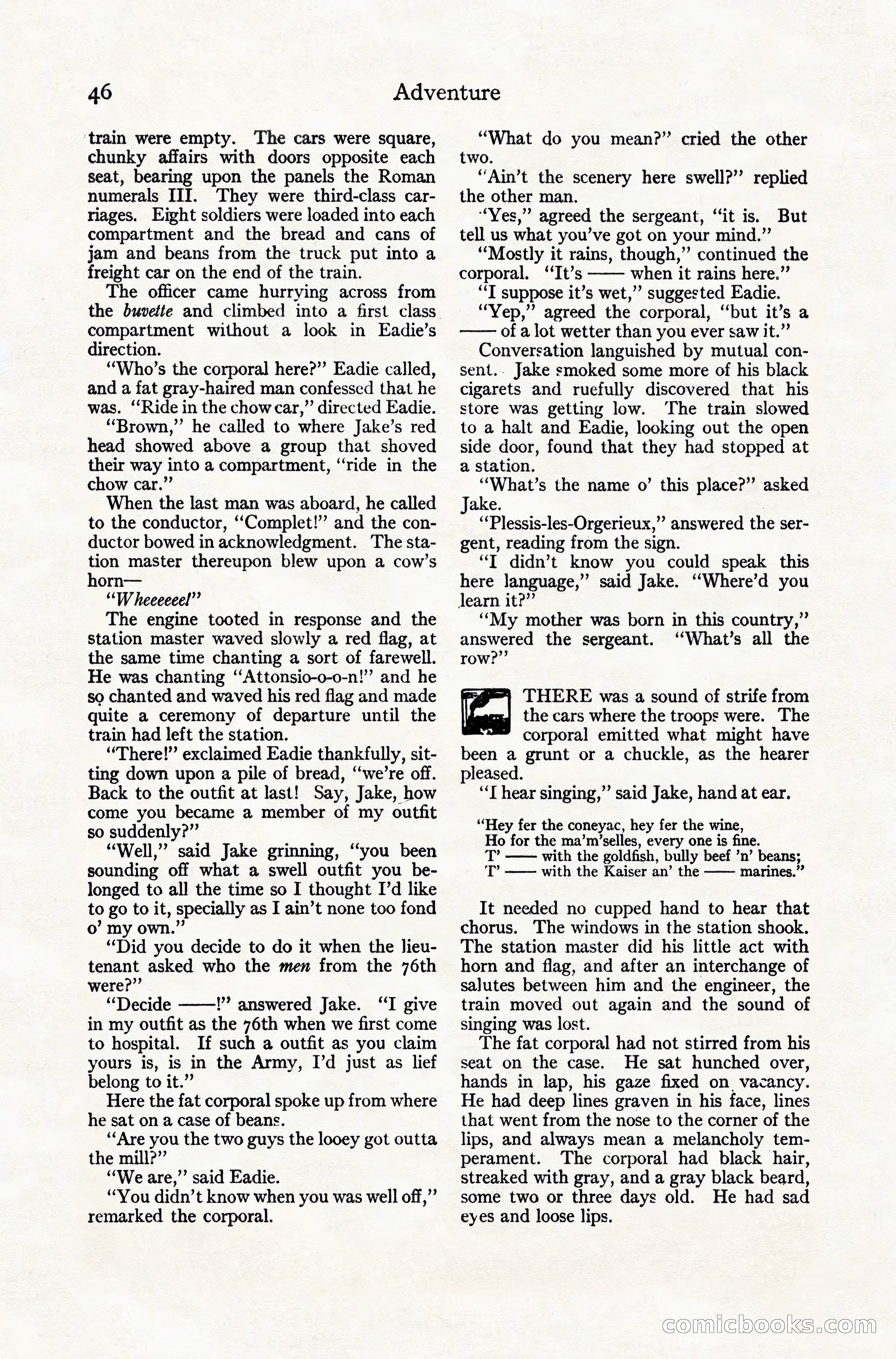 Adventure Magazine Cover, November 10, 1924 — page 48 of 194