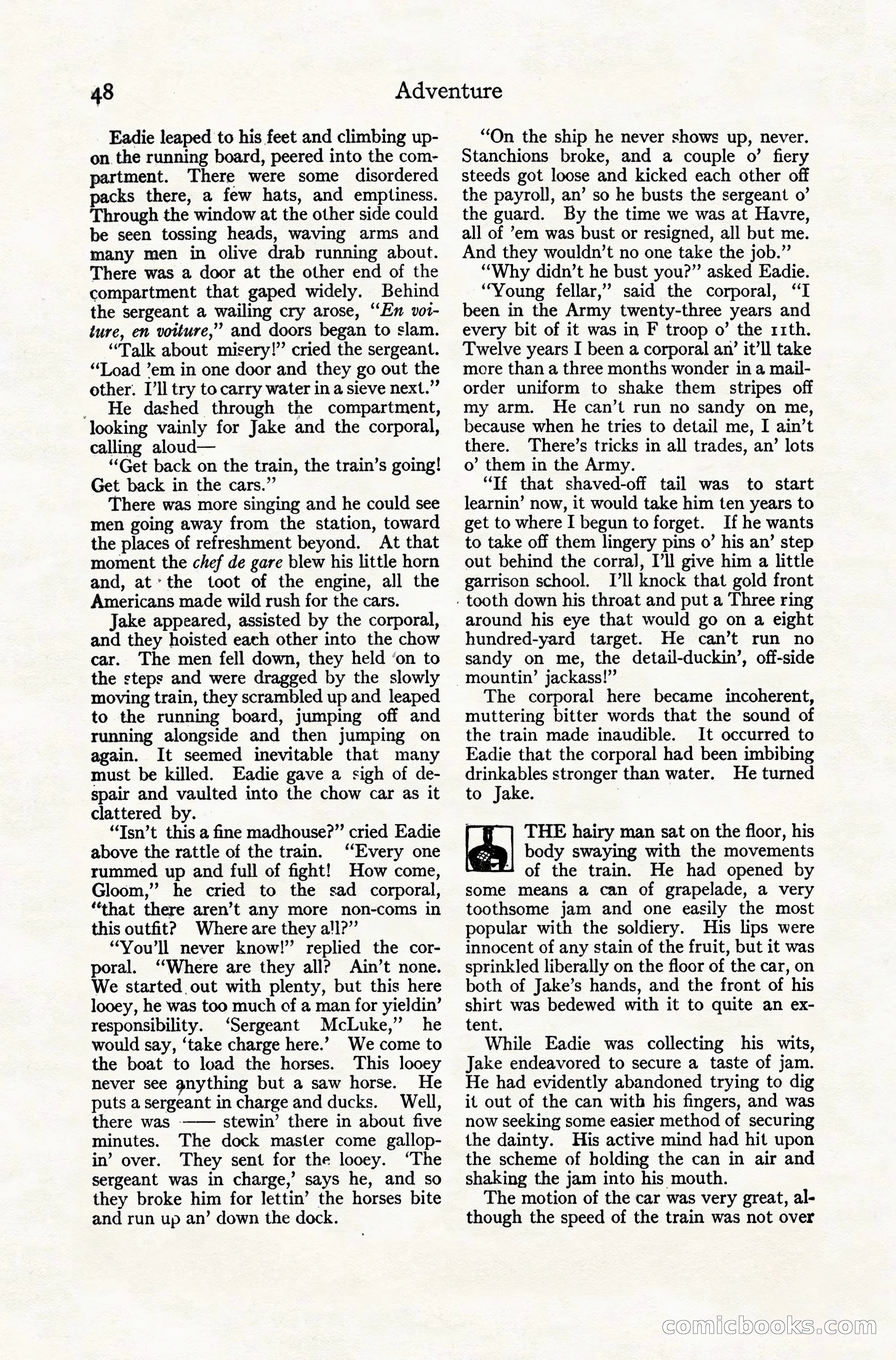 Adventure Magazine Cover, November 10, 1924 — page 50 of 194