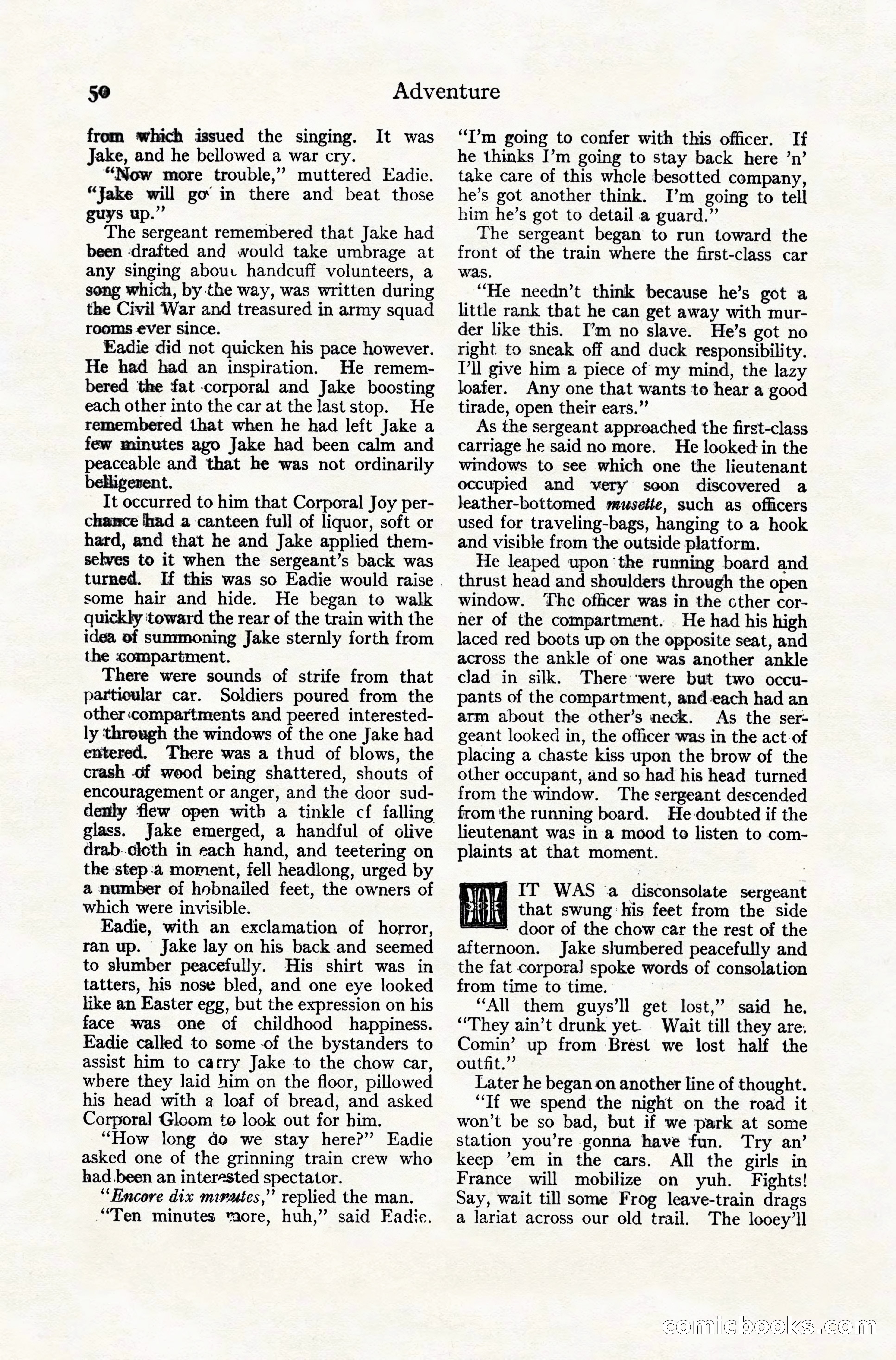Adventure Magazine Cover, November 10, 1924 — page 52 of 194