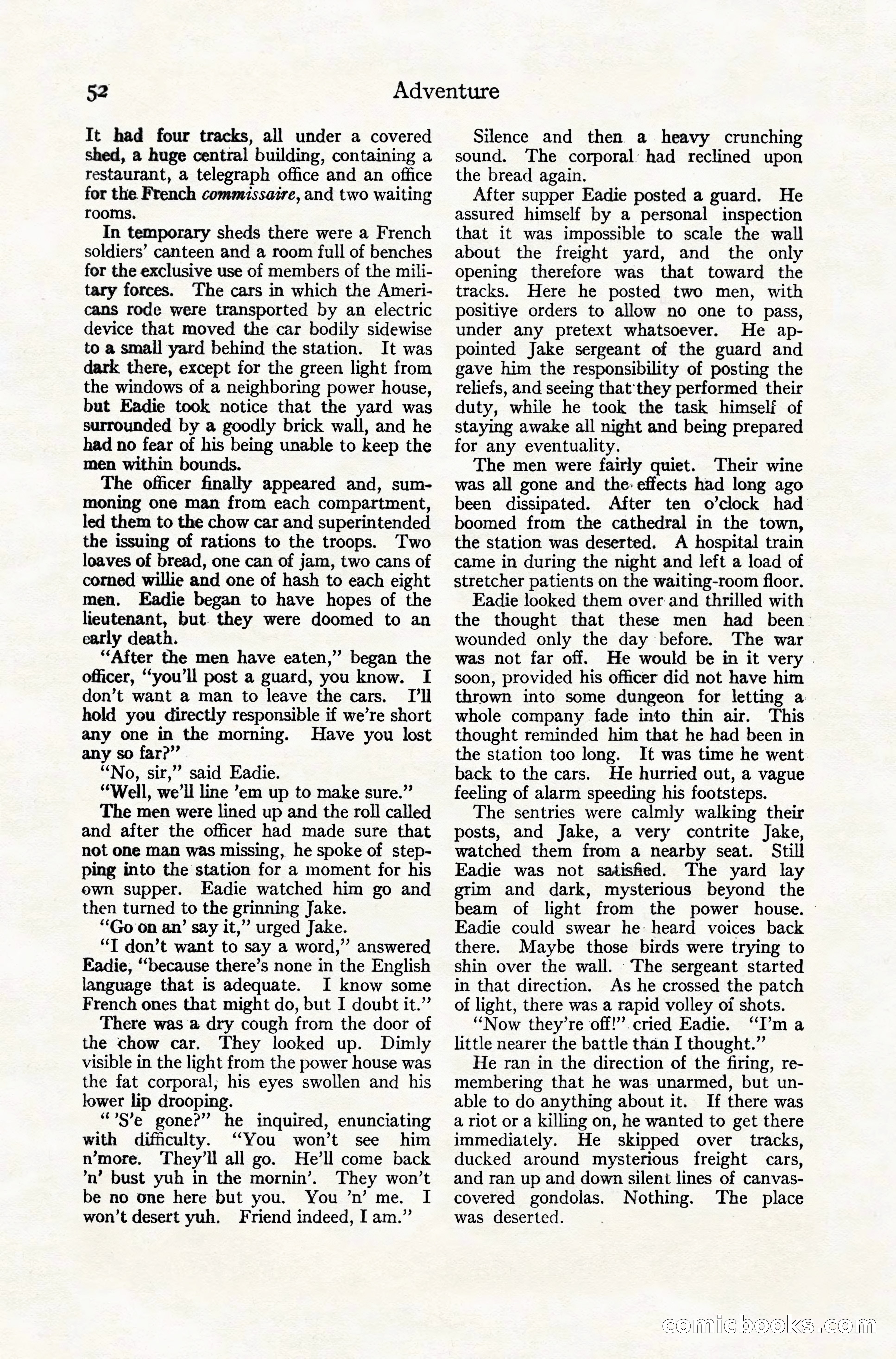 Adventure Magazine Cover, November 10, 1924 — page 54 of 194