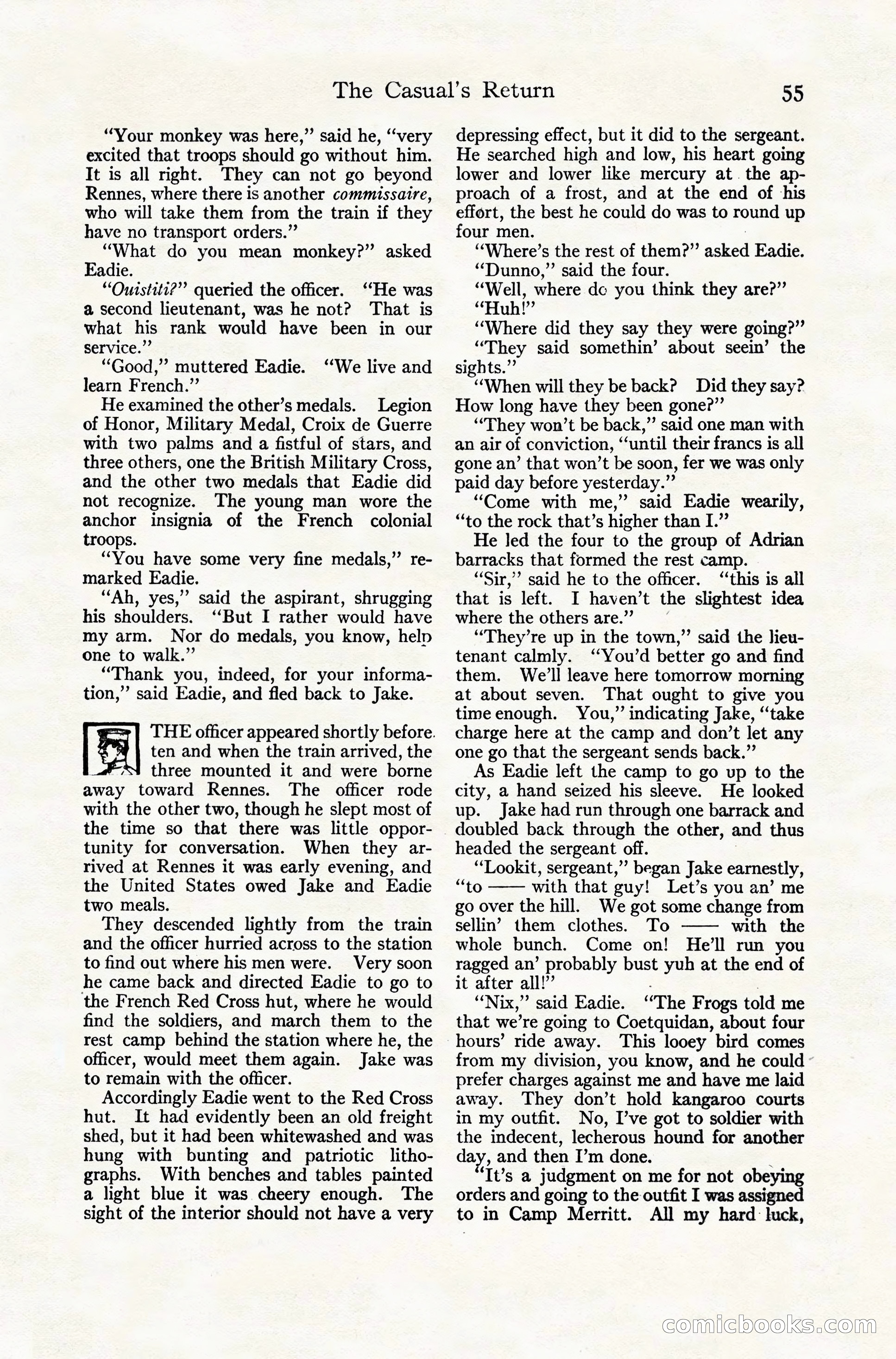 Adventure Magazine Cover, November 10, 1924 — page 57 of 194
