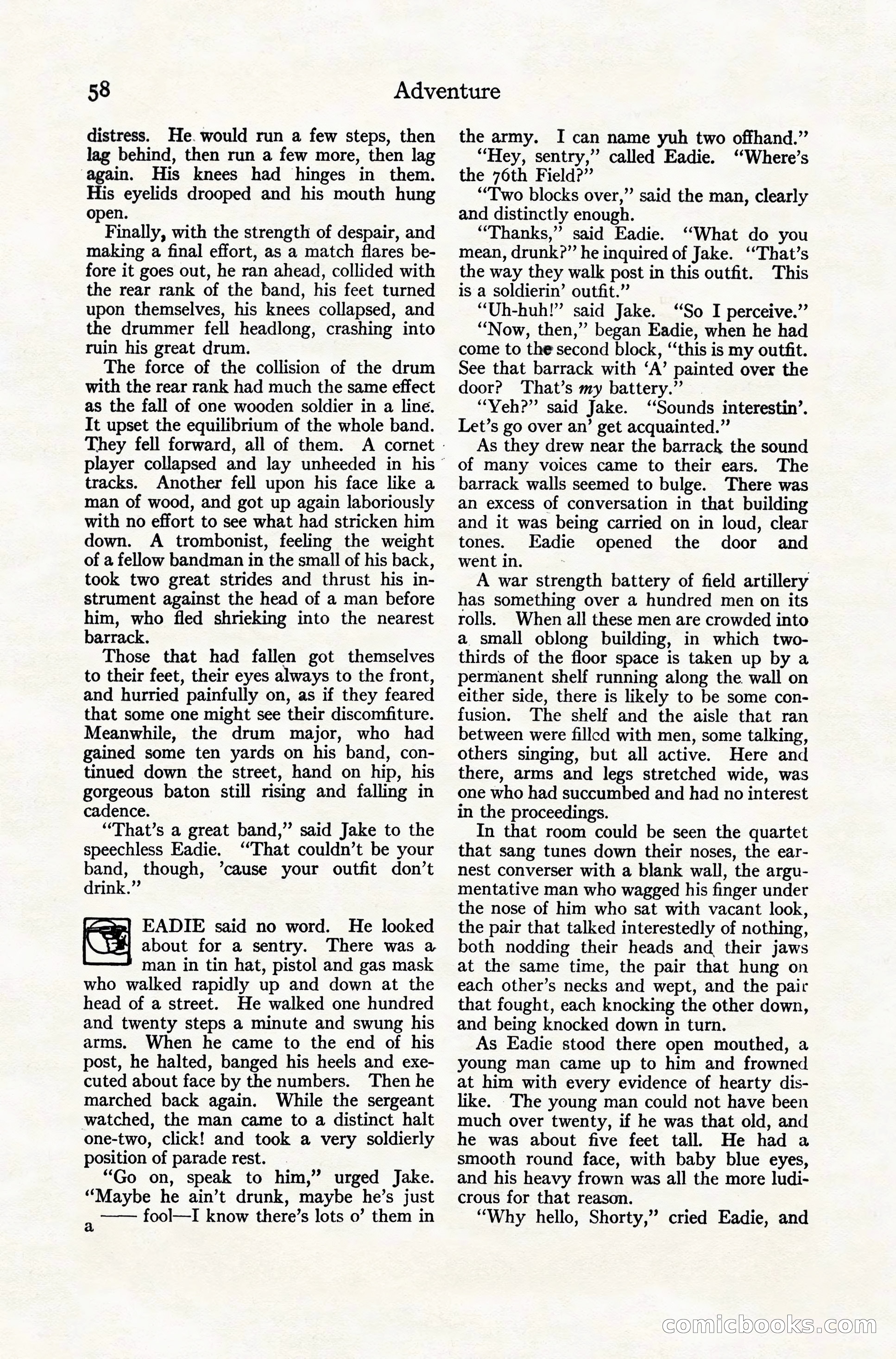 Adventure Magazine Cover, November 10, 1924 — page 60 of 194