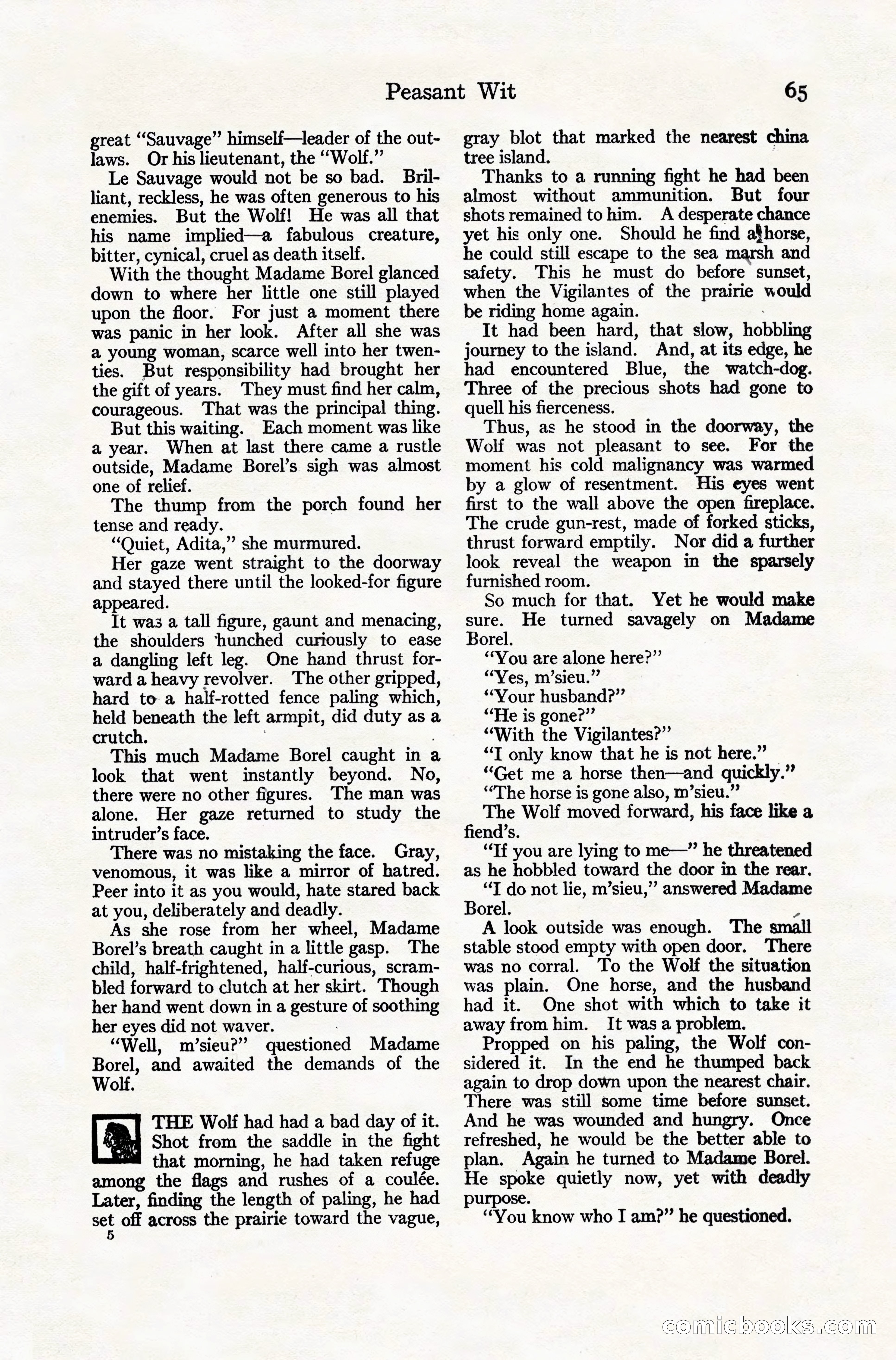 Adventure Magazine Cover, November 10, 1924 — page 67 of 194