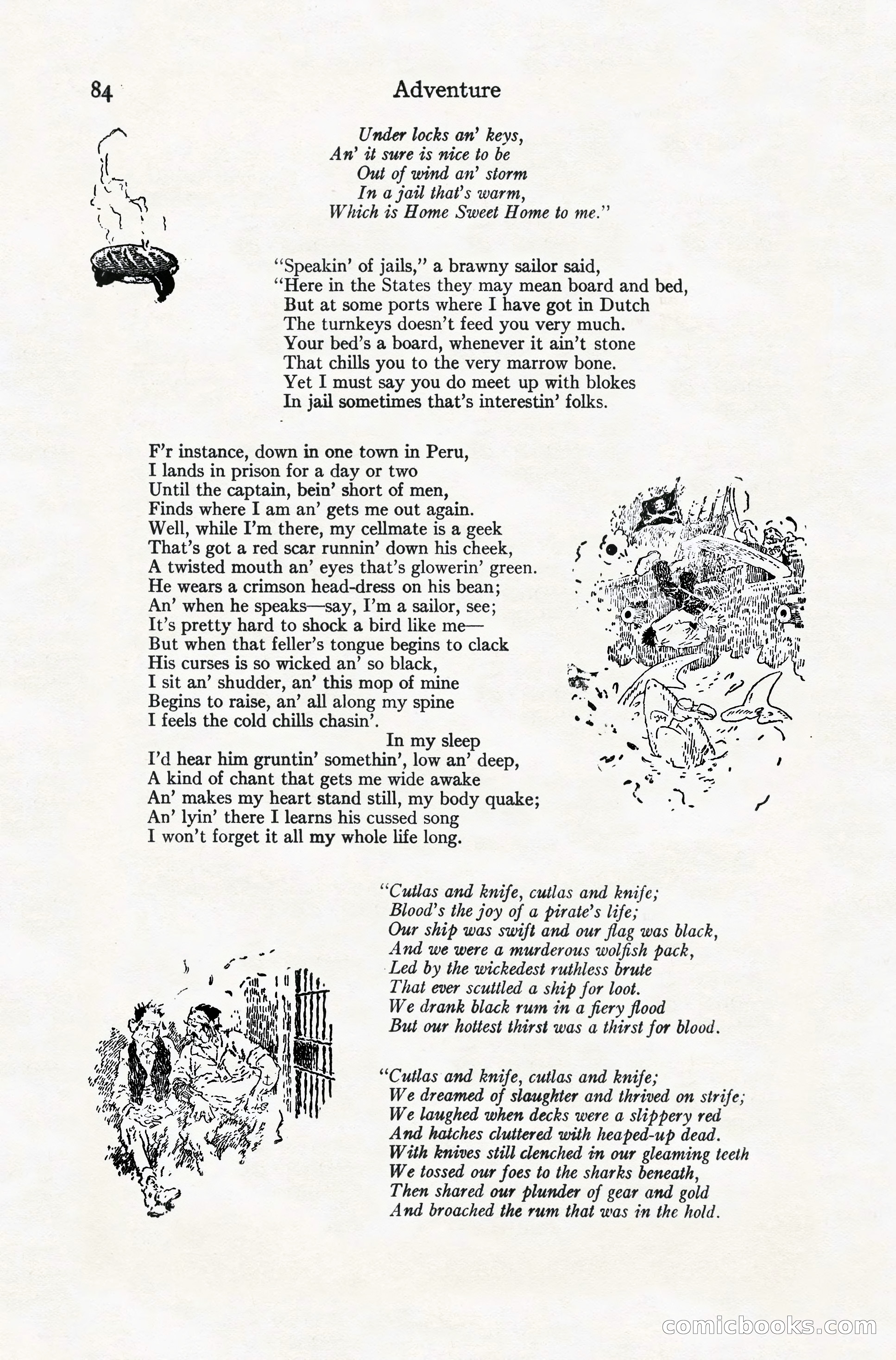 Adventure Magazine Cover, November 10, 1924 — page 86 of 194
