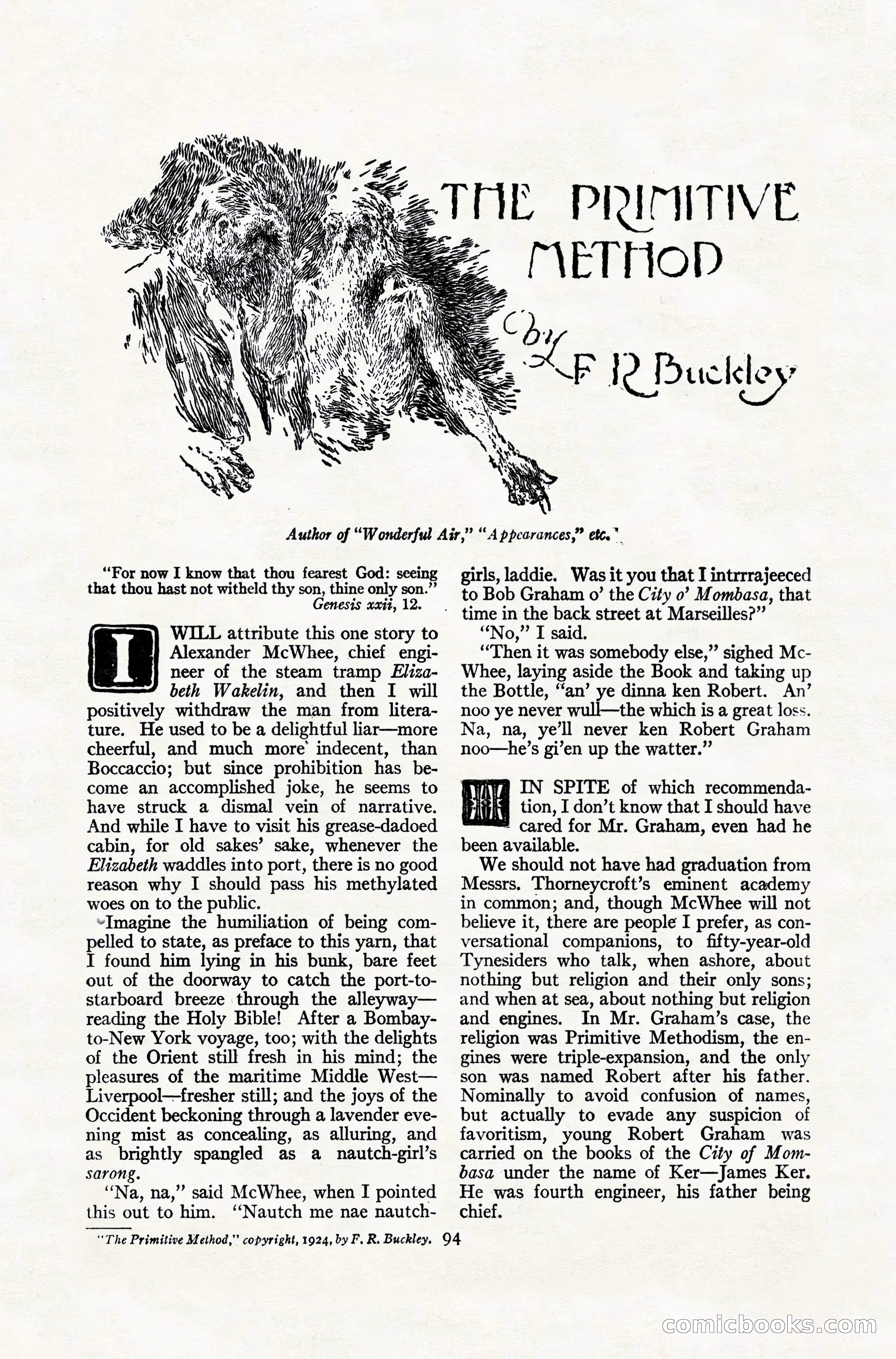 Adventure Magazine Cover, November 10, 1924 — page 96 of 194