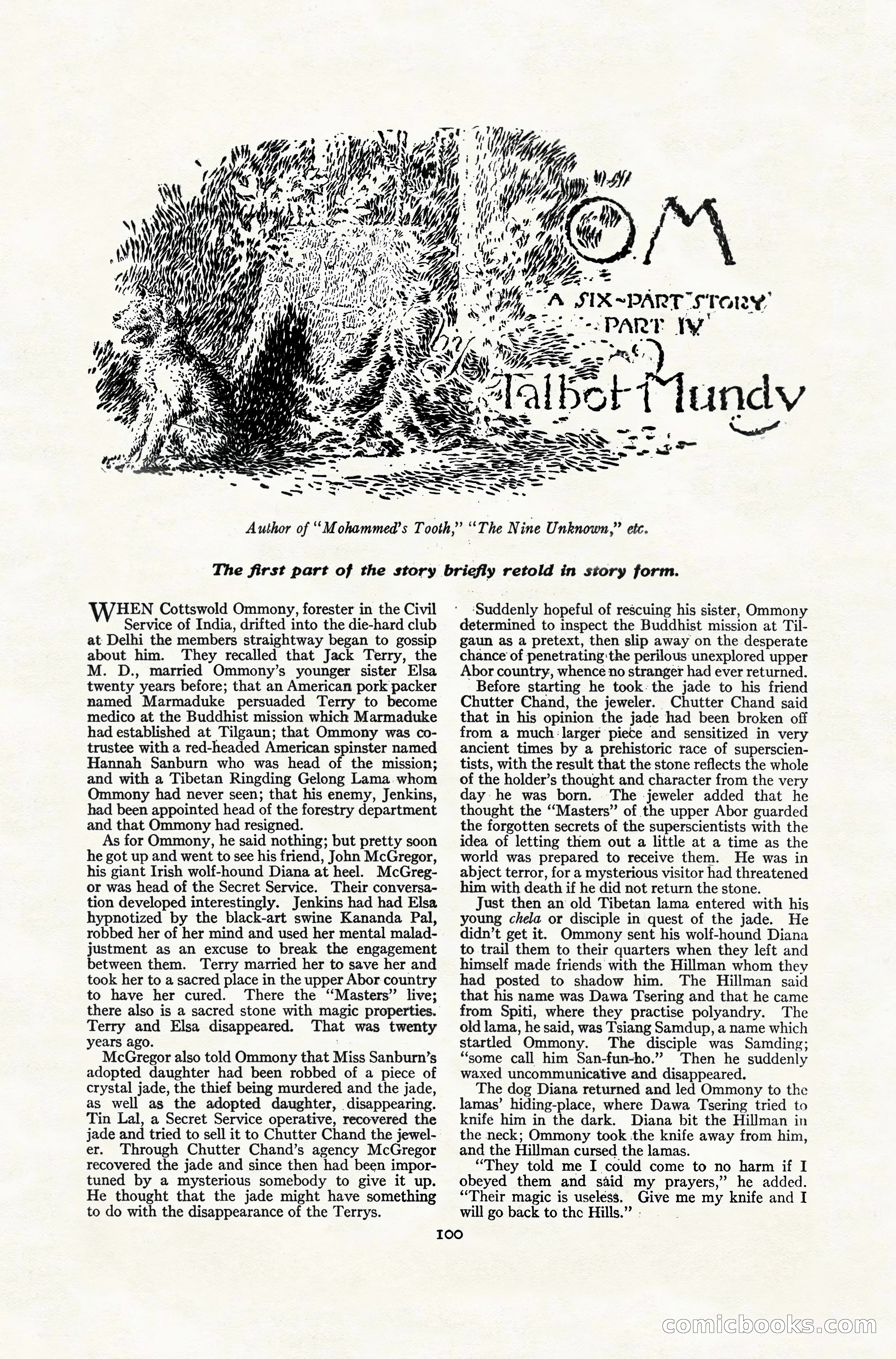 Adventure Magazine Cover, November 10, 1924 — page 102 of 194