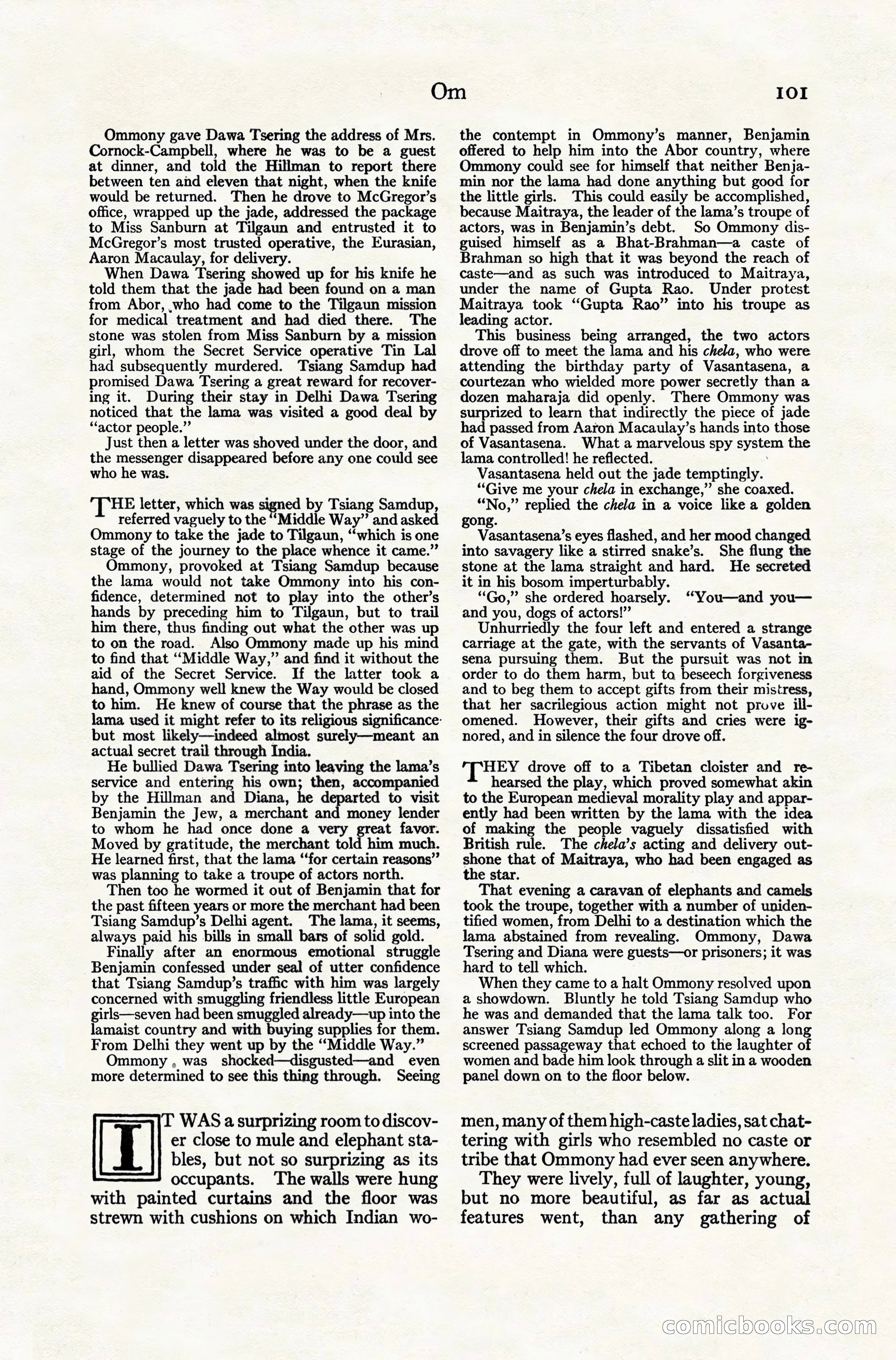 Adventure Magazine Cover, November 10, 1924 — page 103 of 194
