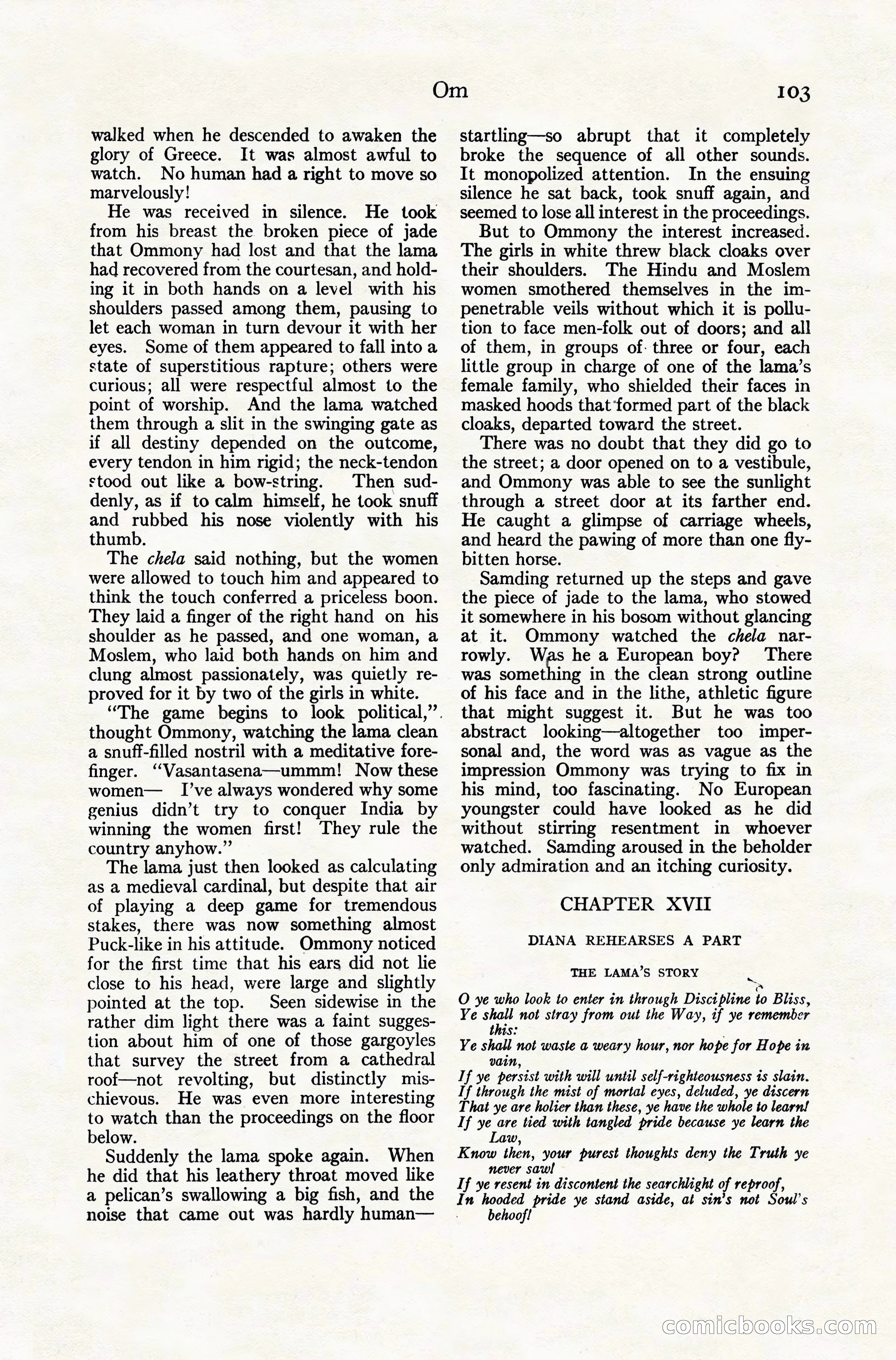 Adventure Magazine Cover, November 10, 1924 — page 105 of 194
