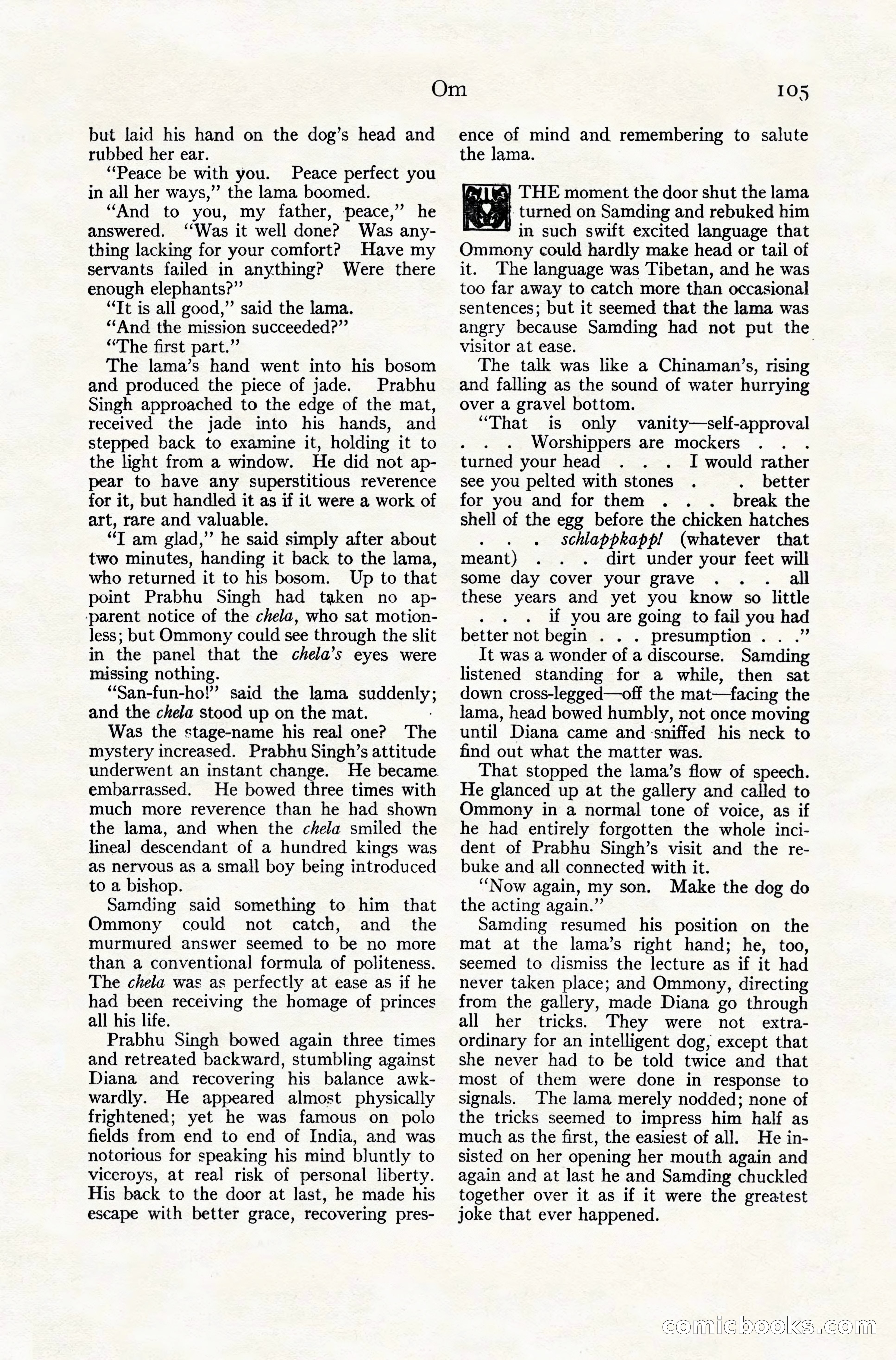 Adventure Magazine Cover, November 10, 1924 — page 107 of 194