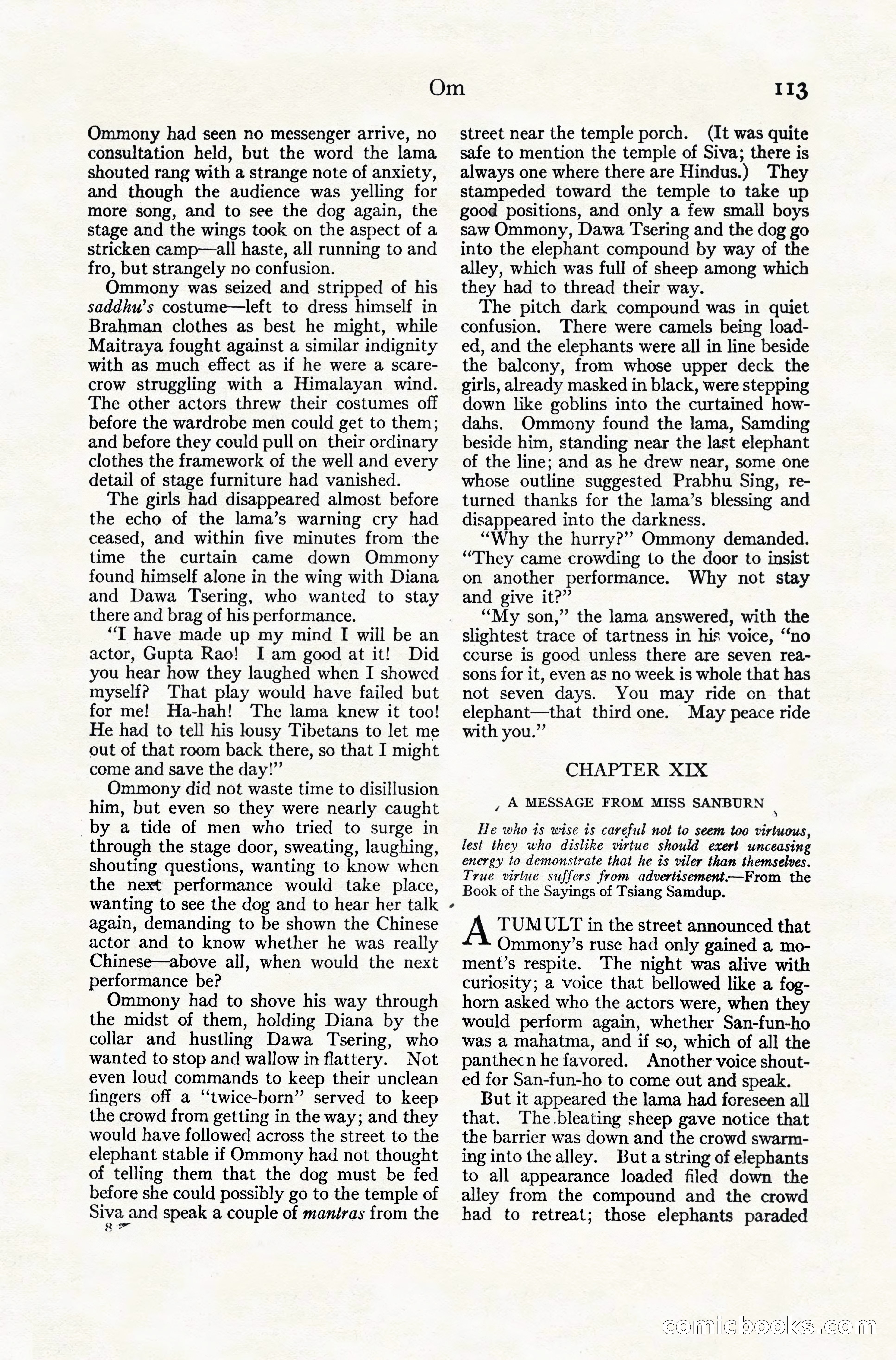 Adventure Magazine Cover, November 10, 1924 — page 115 of 194