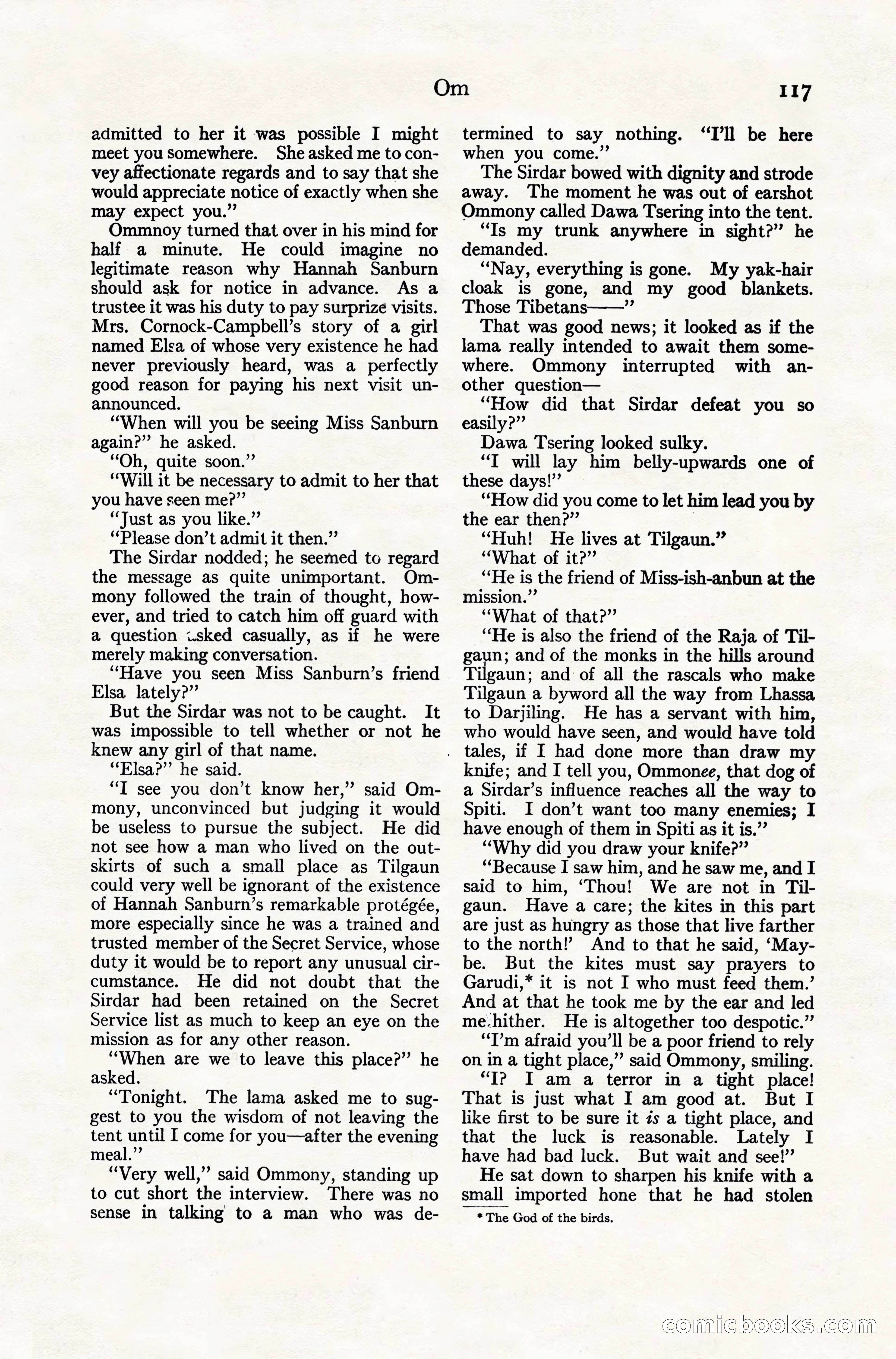 Adventure Magazine Cover, November 10, 1924 — page 119 of 194