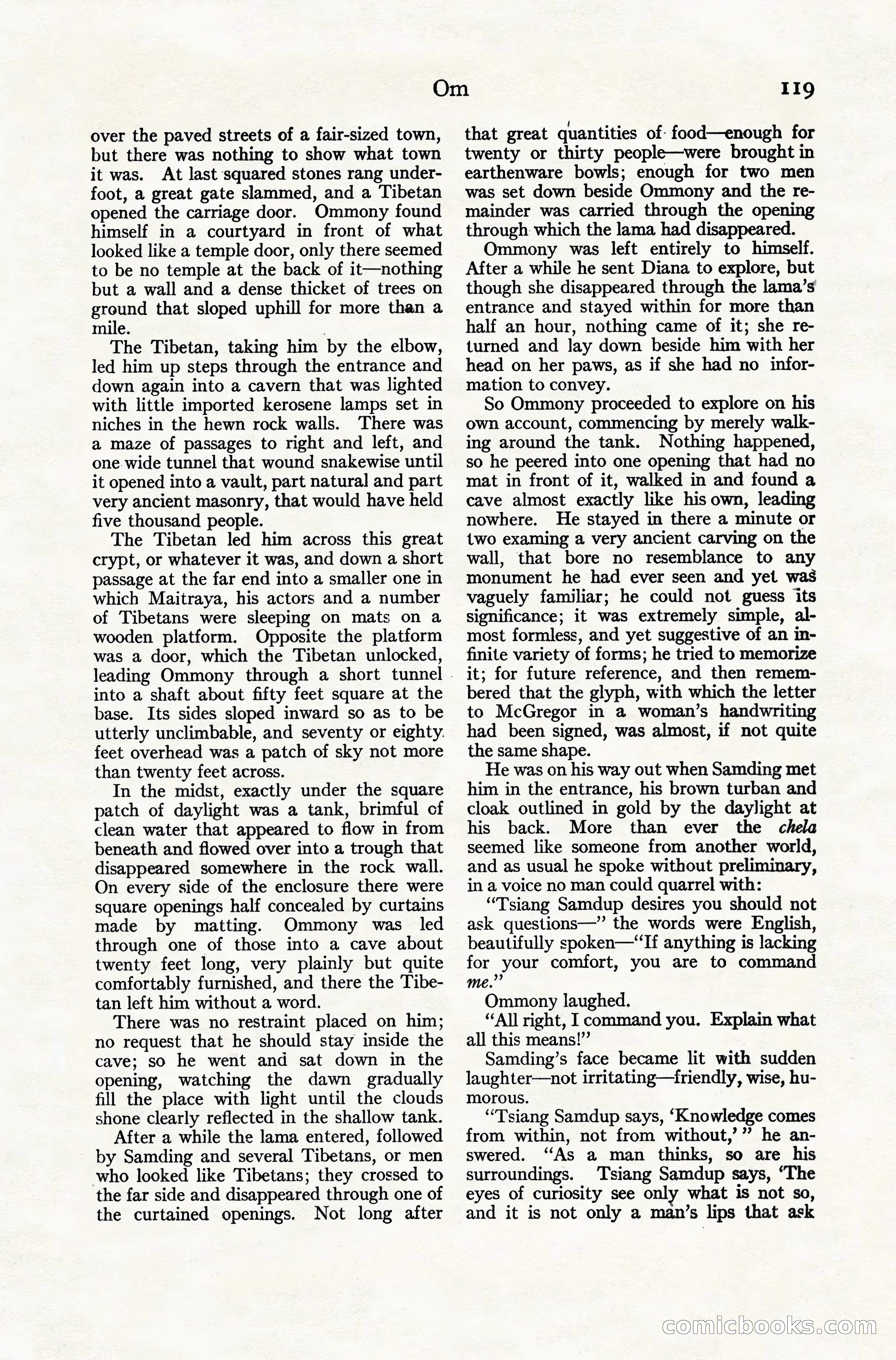 Adventure Magazine Cover, November 10, 1924 — page 121 of 194