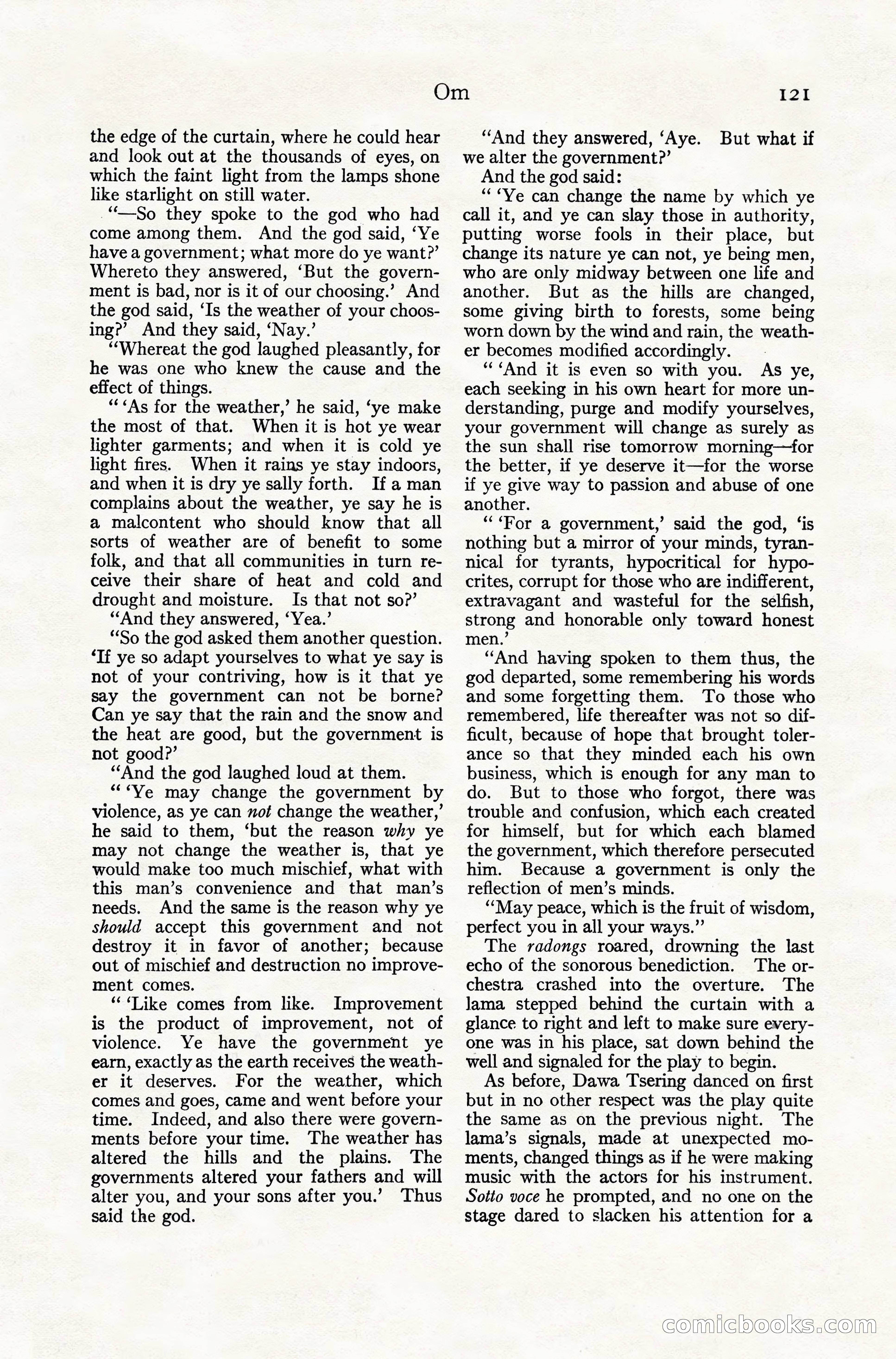 Adventure Magazine Cover, November 10, 1924 — page 123 of 194