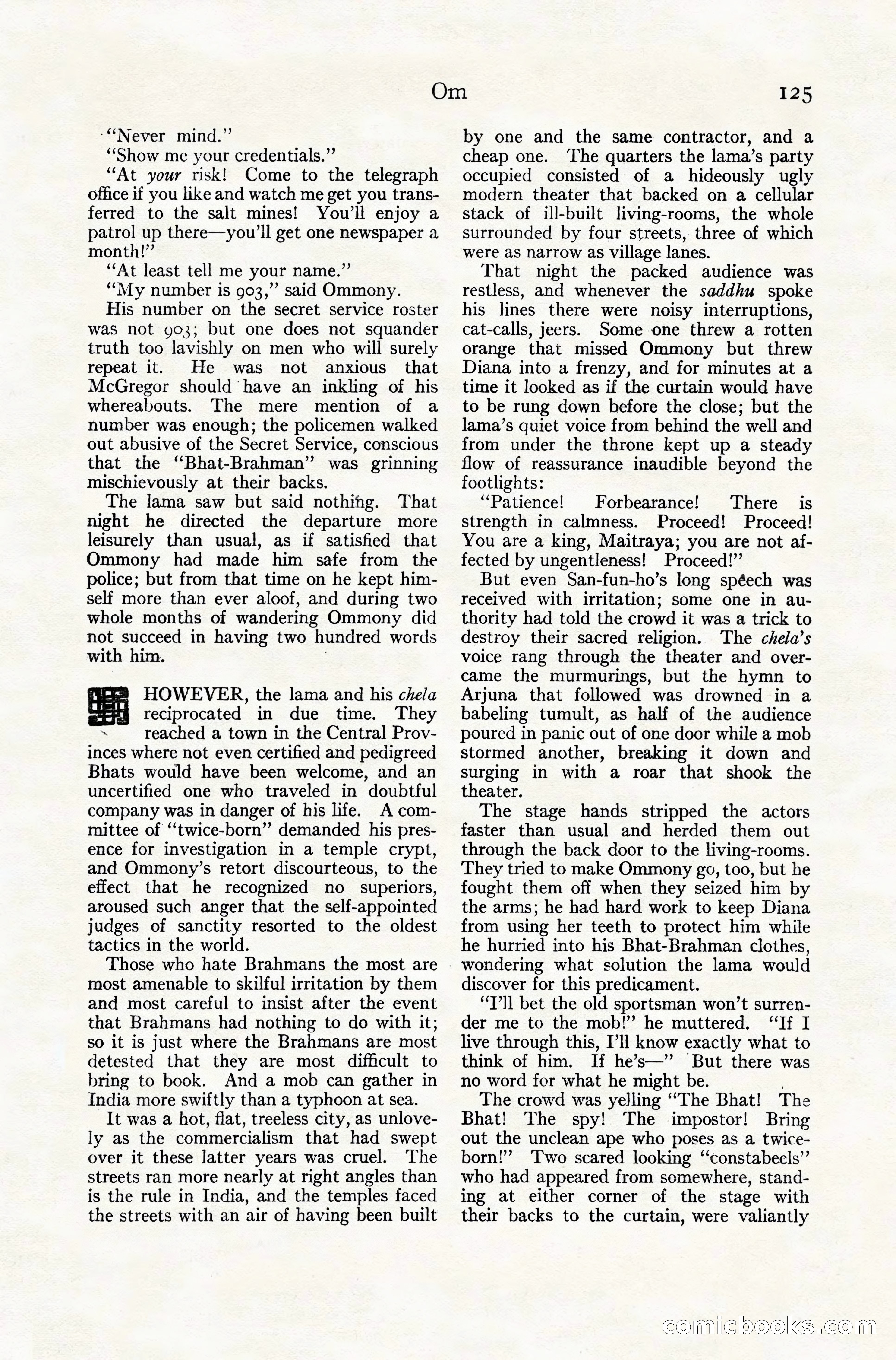 Adventure Magazine Cover, November 10, 1924 — page 127 of 194