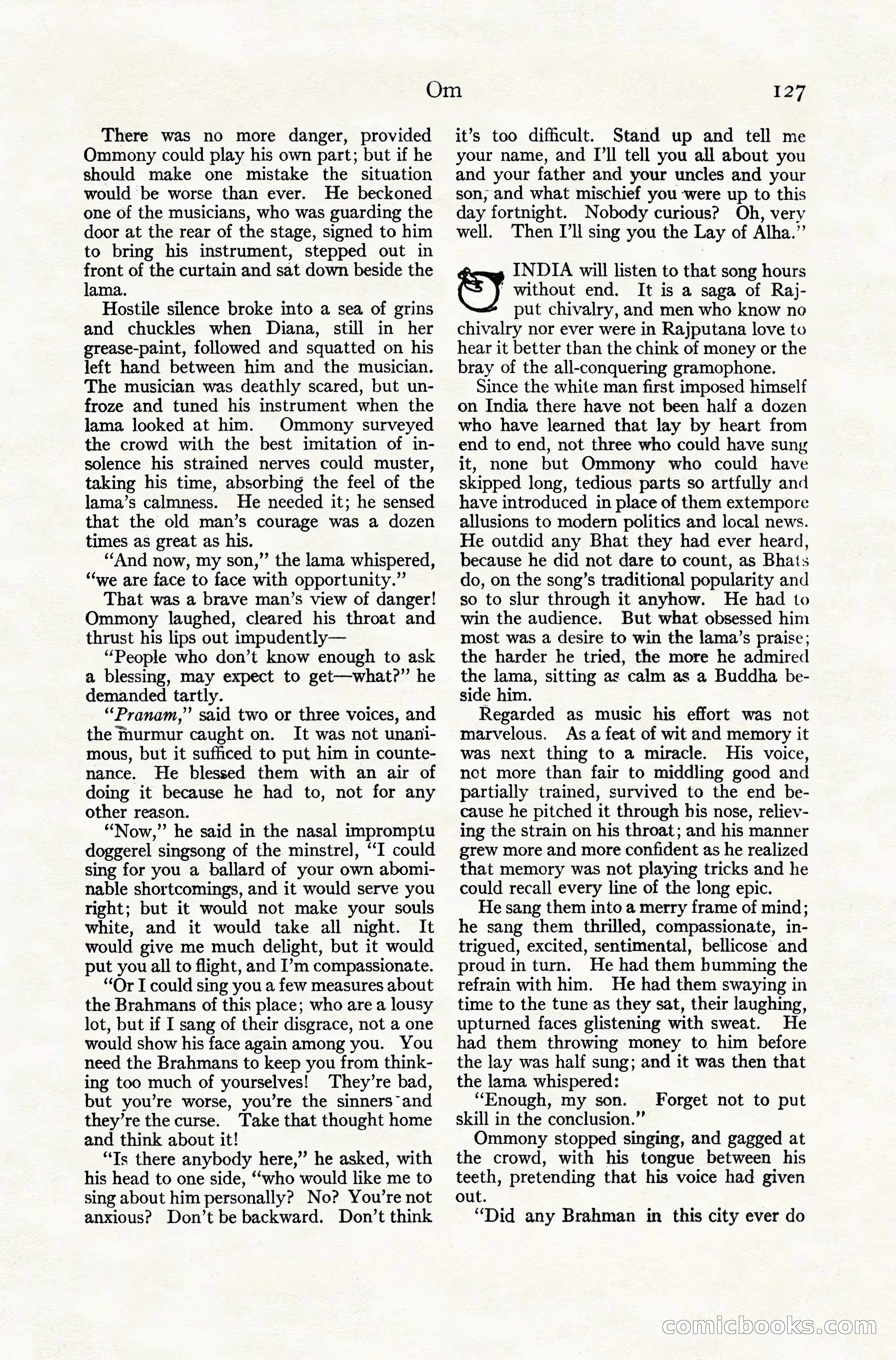 Adventure Magazine Cover, November 10, 1924 — page 129 of 194