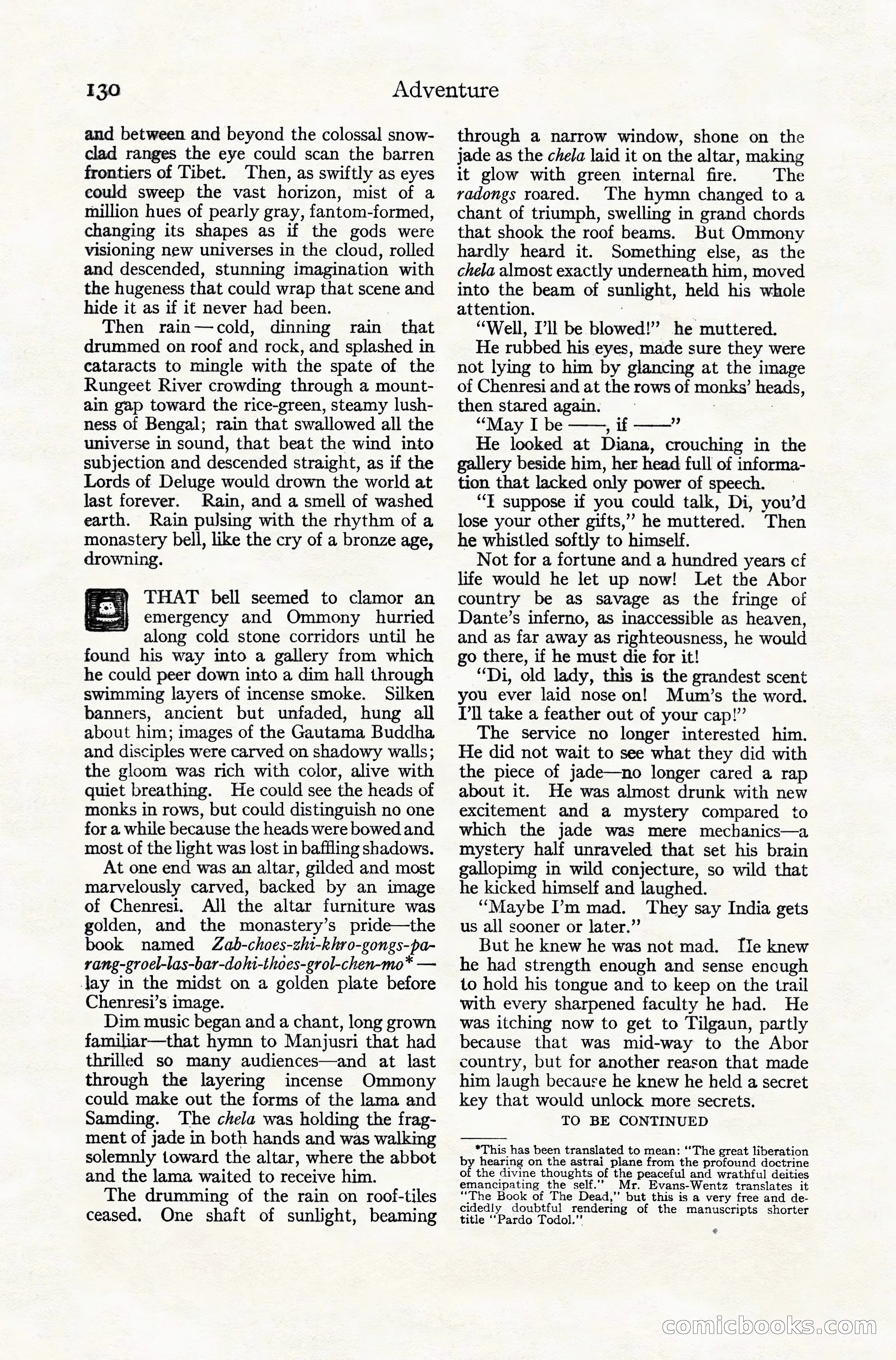 Adventure Magazine Cover, November 10, 1924 — page 132 of 194