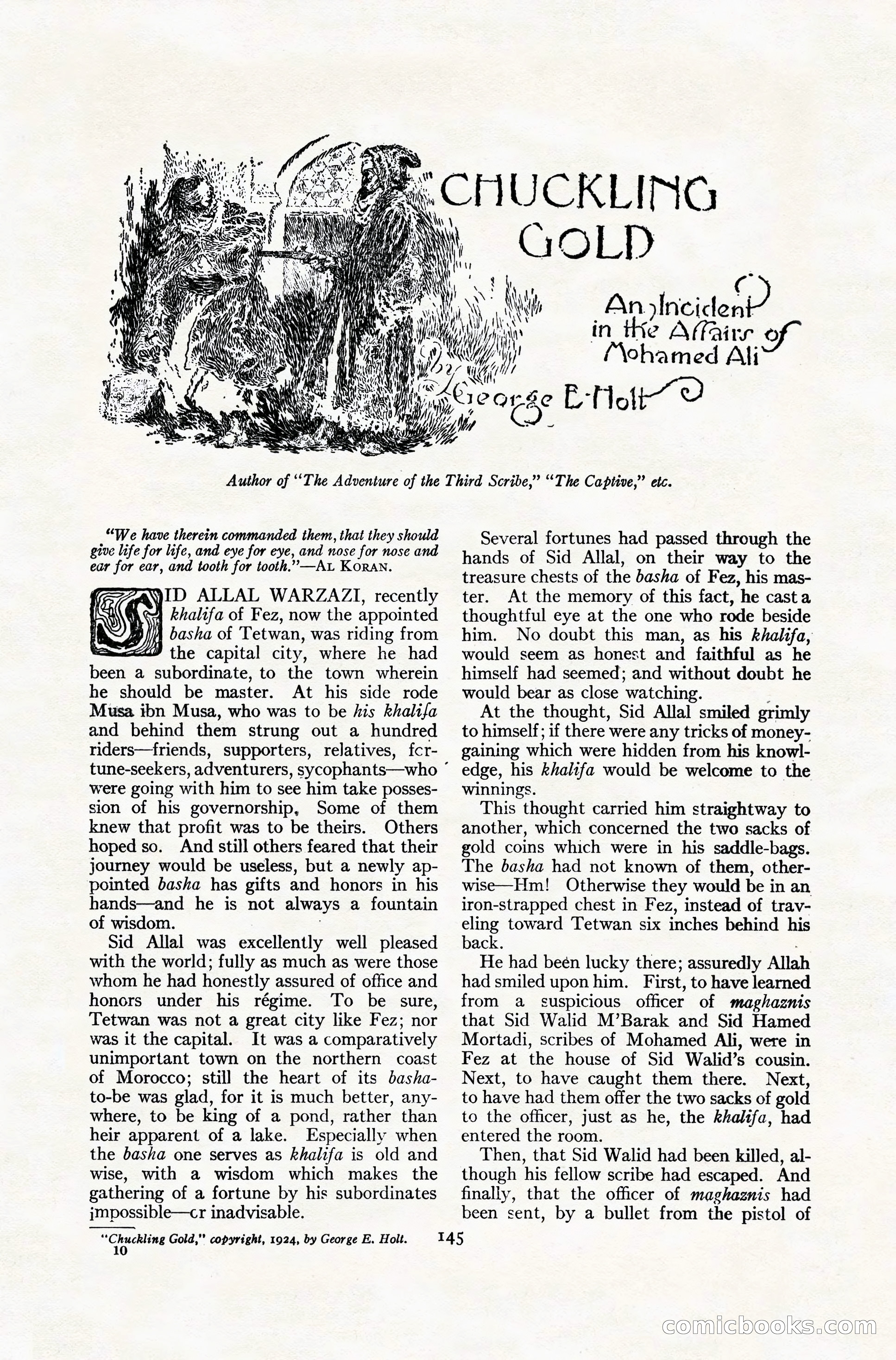 Adventure Magazine Cover, November 10, 1924 — page 147 of 194