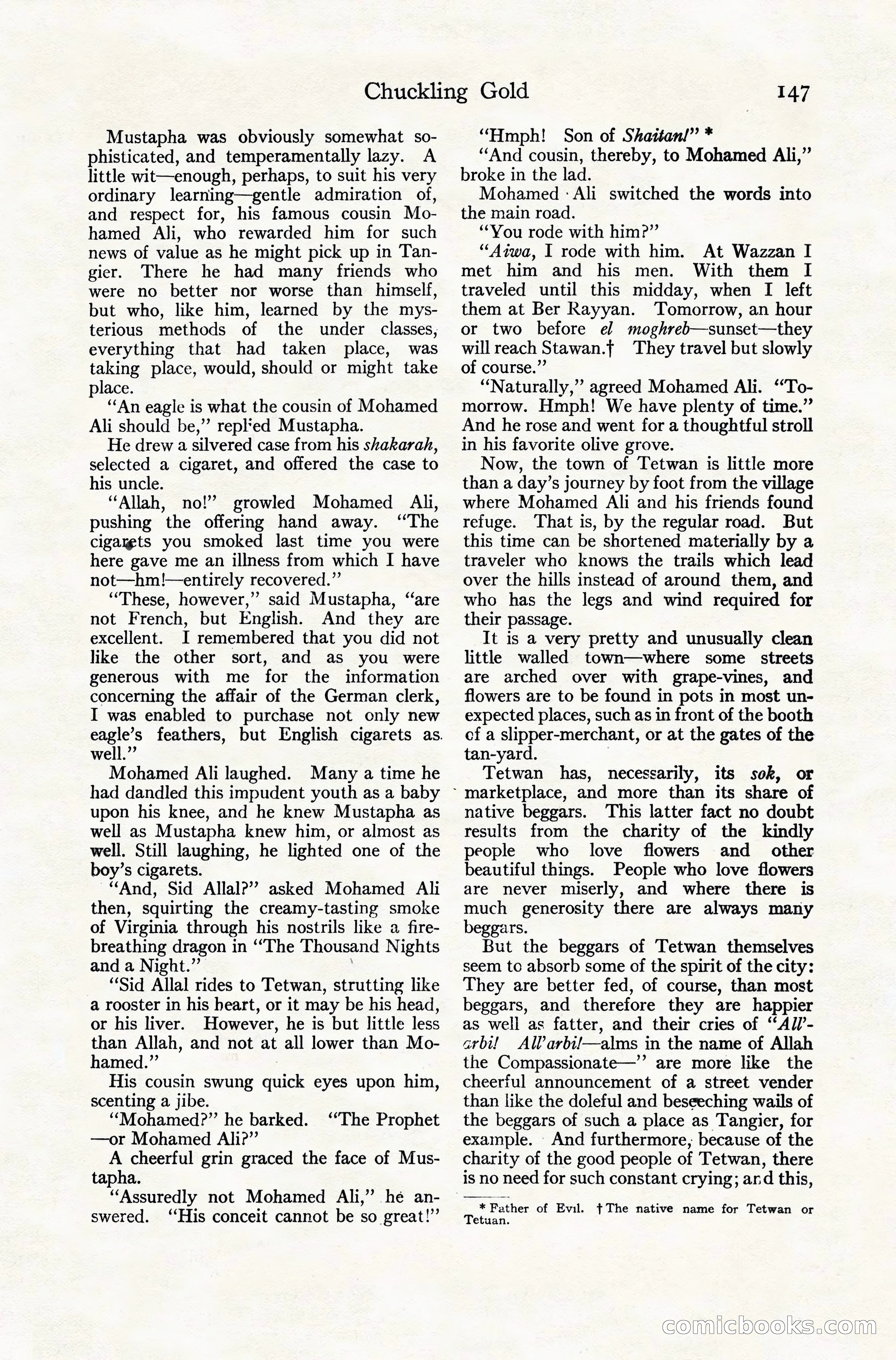Adventure Magazine Cover, November 10, 1924 — page 149 of 194