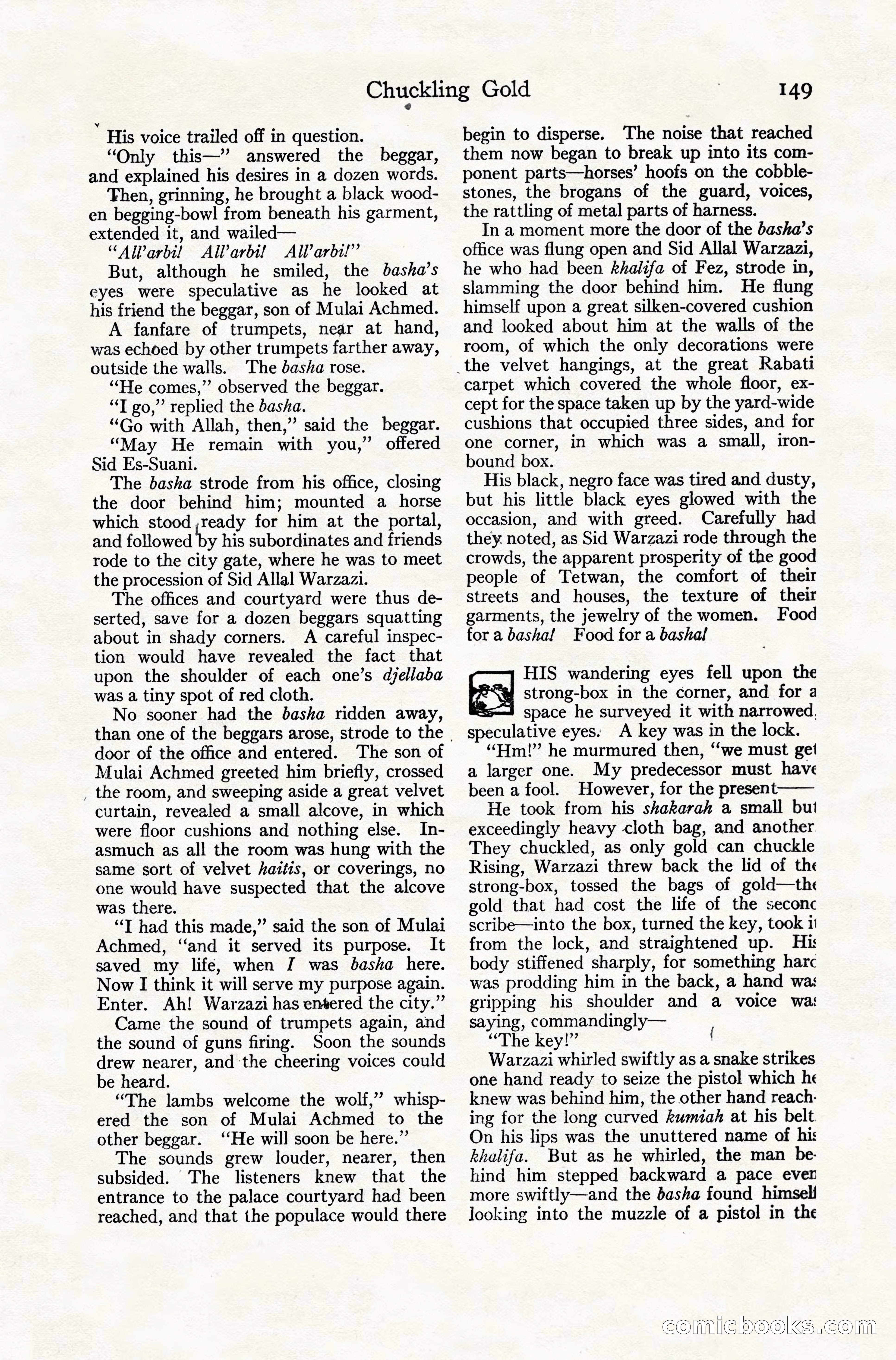 Adventure Magazine Cover, November 10, 1924 — page 151 of 194