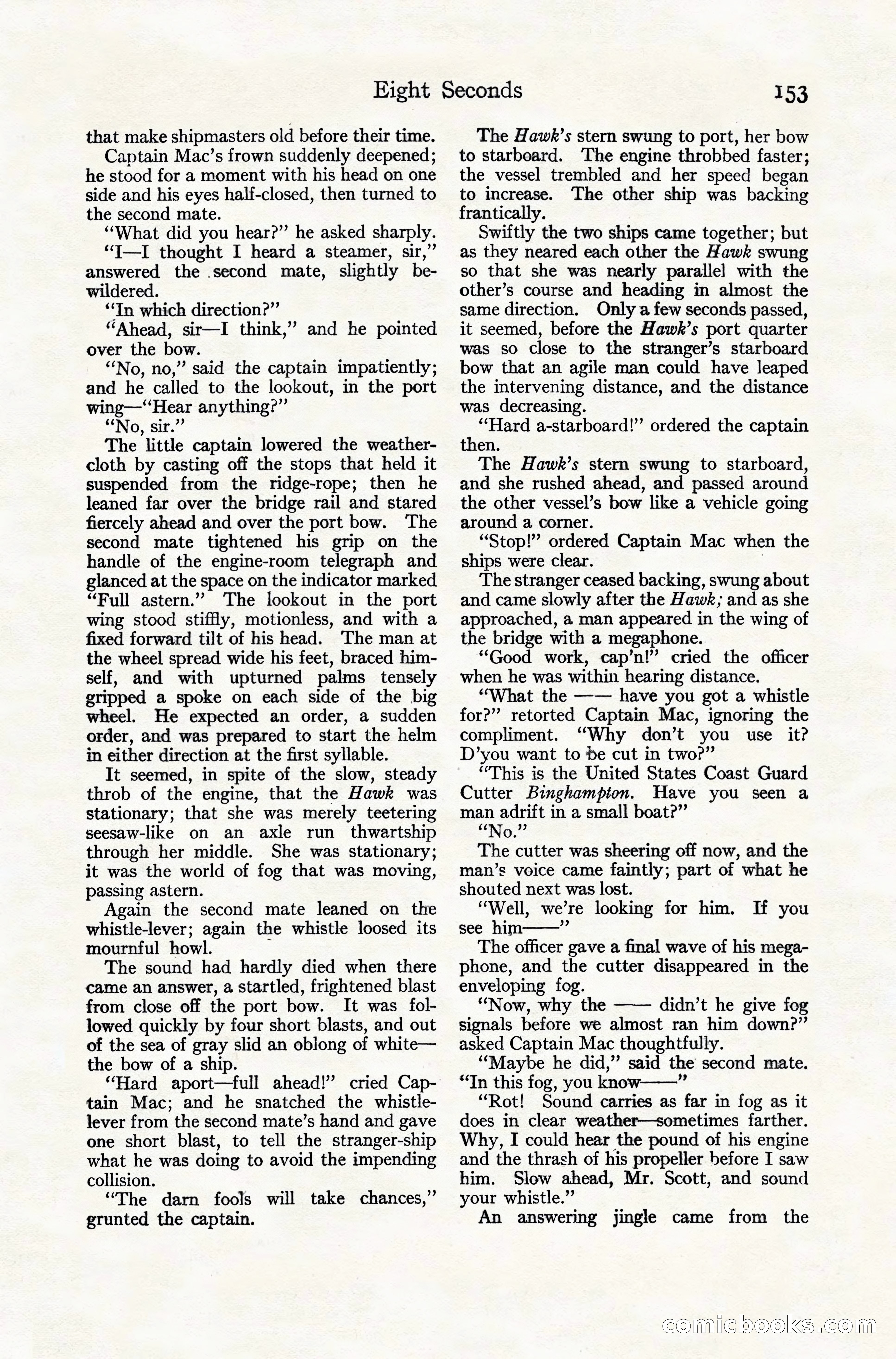 Adventure Magazine Cover, November 10, 1924 — page 155 of 194