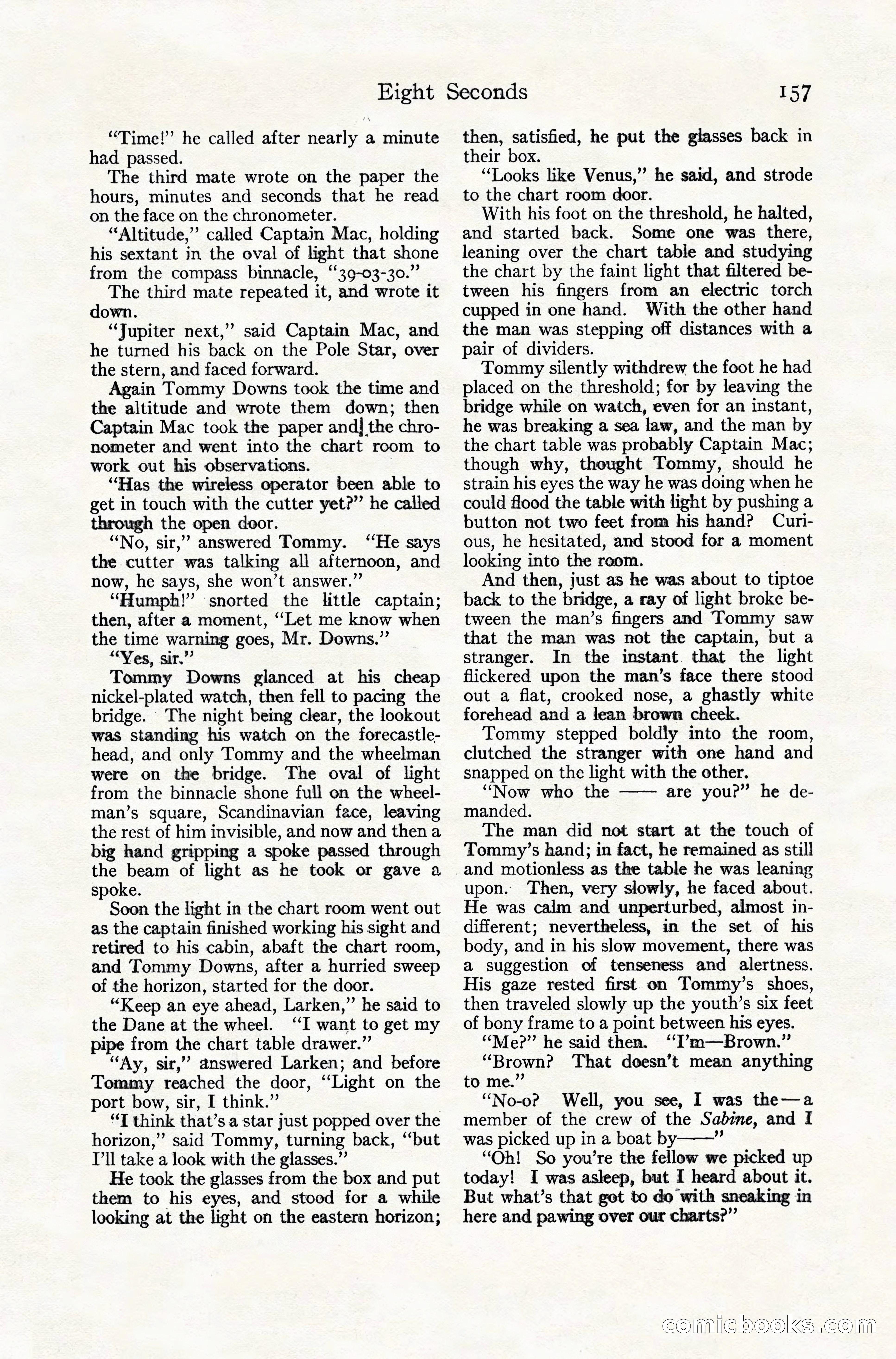 Adventure Magazine Cover, November 10, 1924 — page 159 of 194