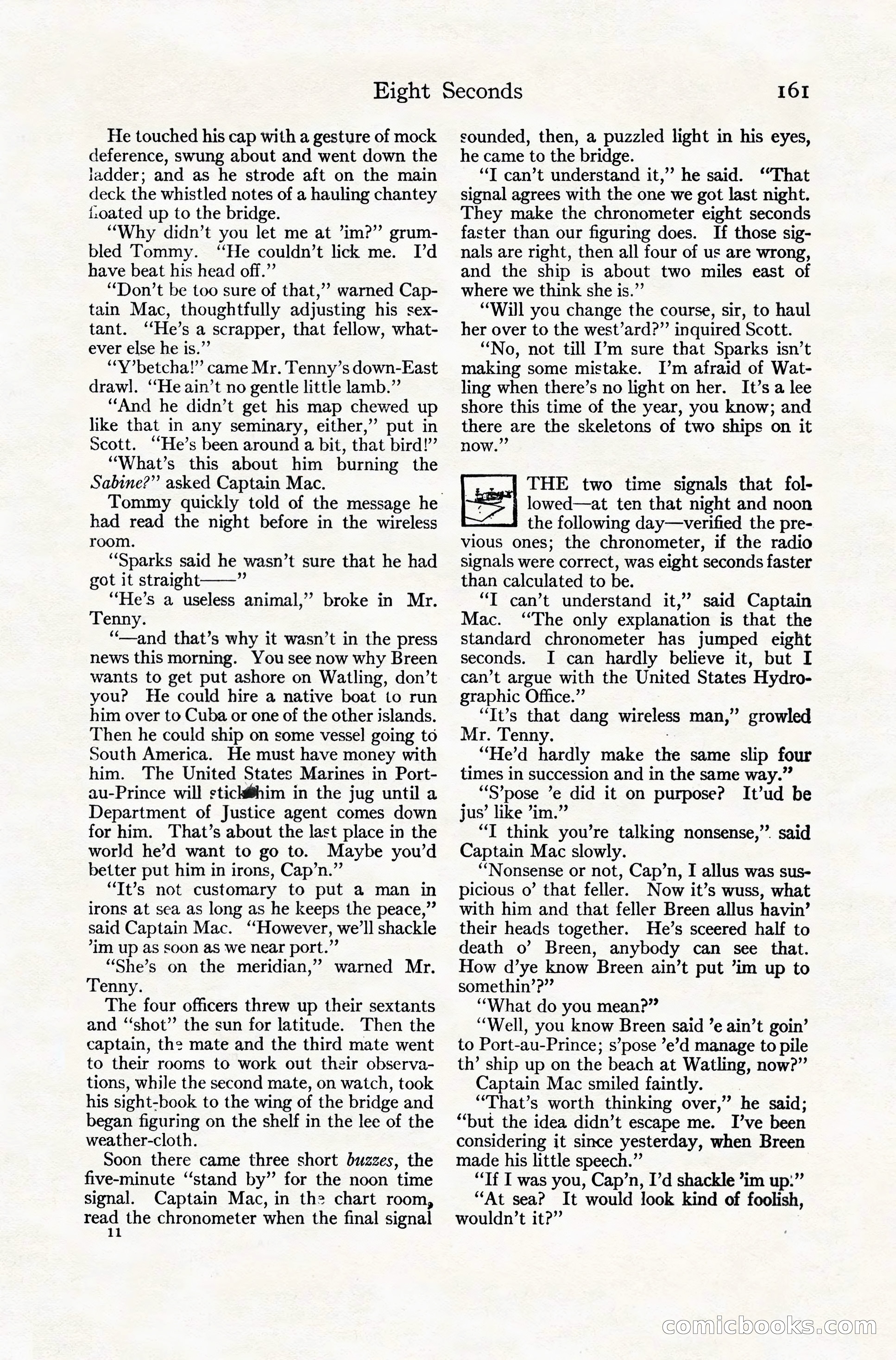 Adventure Magazine Cover, November 10, 1924 — page 163 of 194