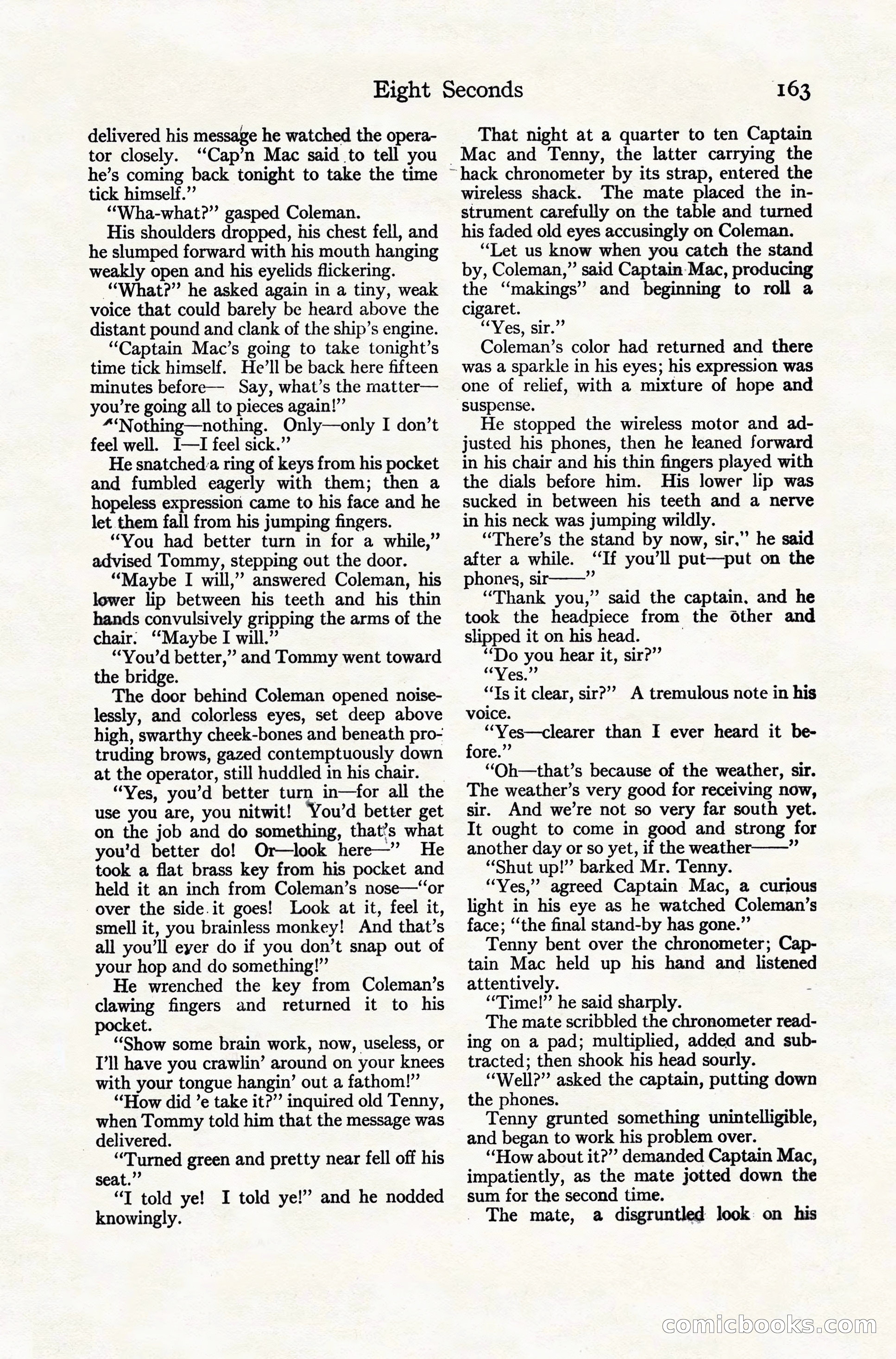 Adventure Magazine Cover, November 10, 1924 — page 165 of 194