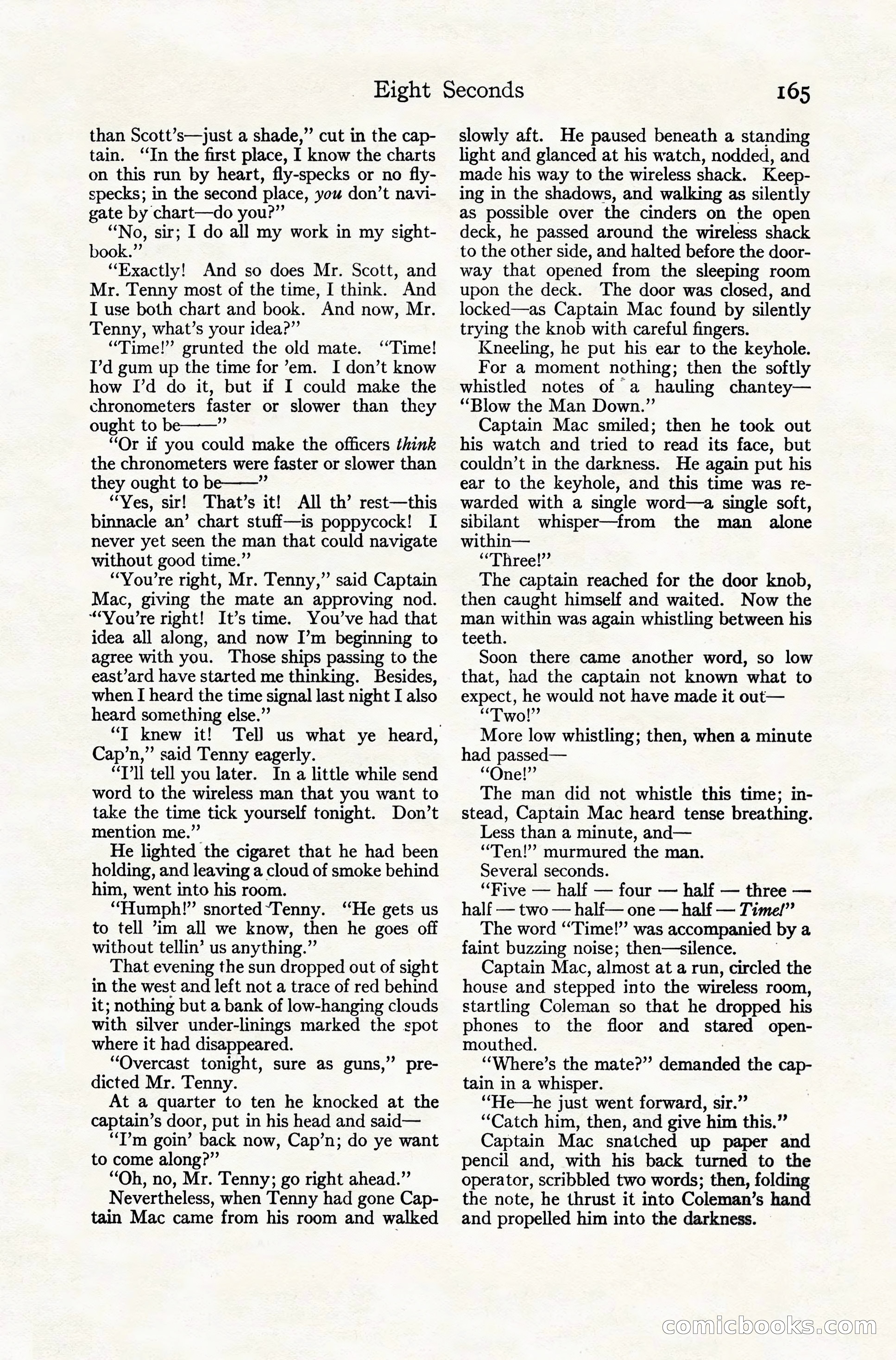 Adventure Magazine Cover, November 10, 1924 — page 167 of 194