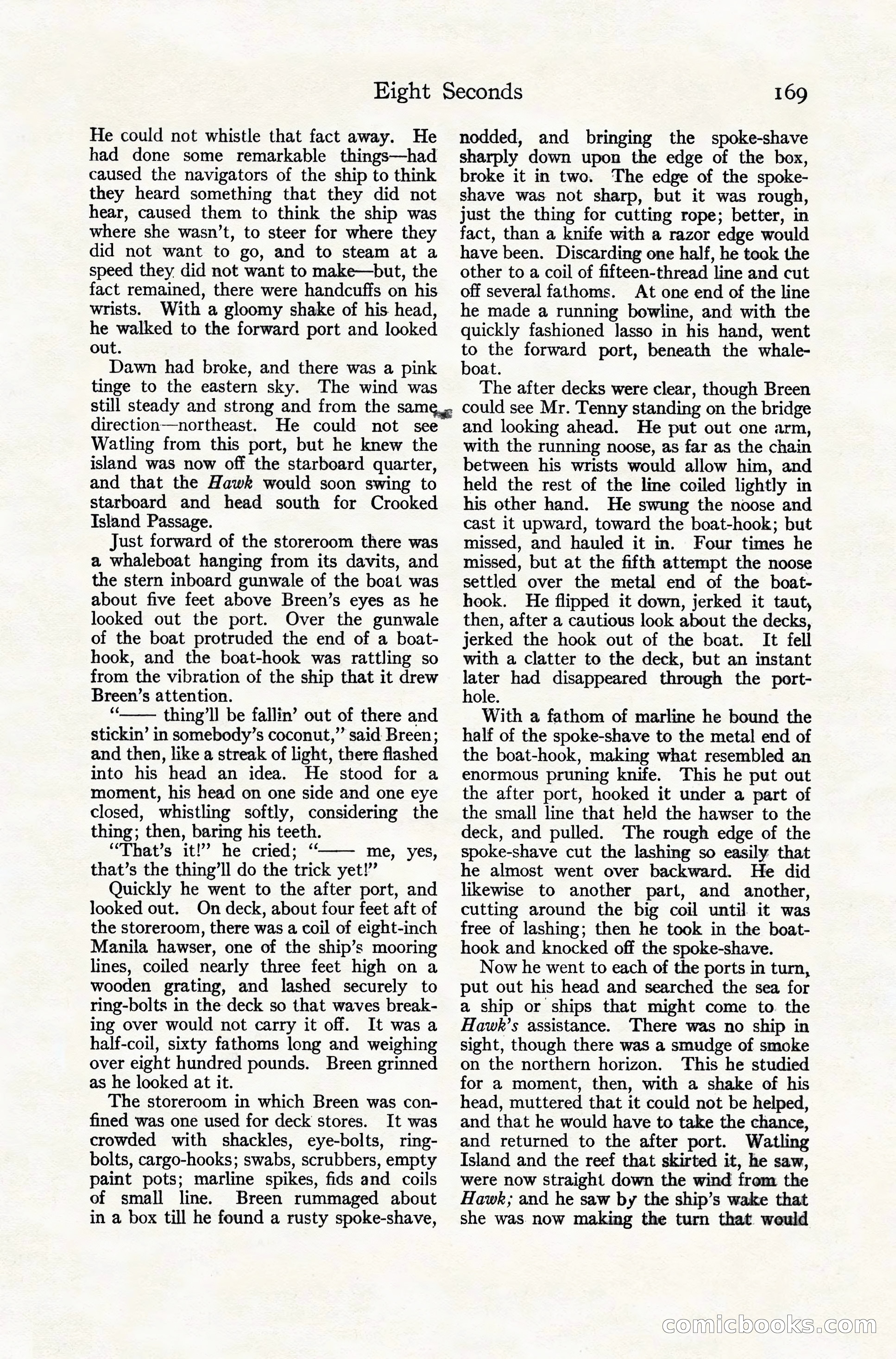 Adventure Magazine Cover, November 10, 1924 — page 171 of 194