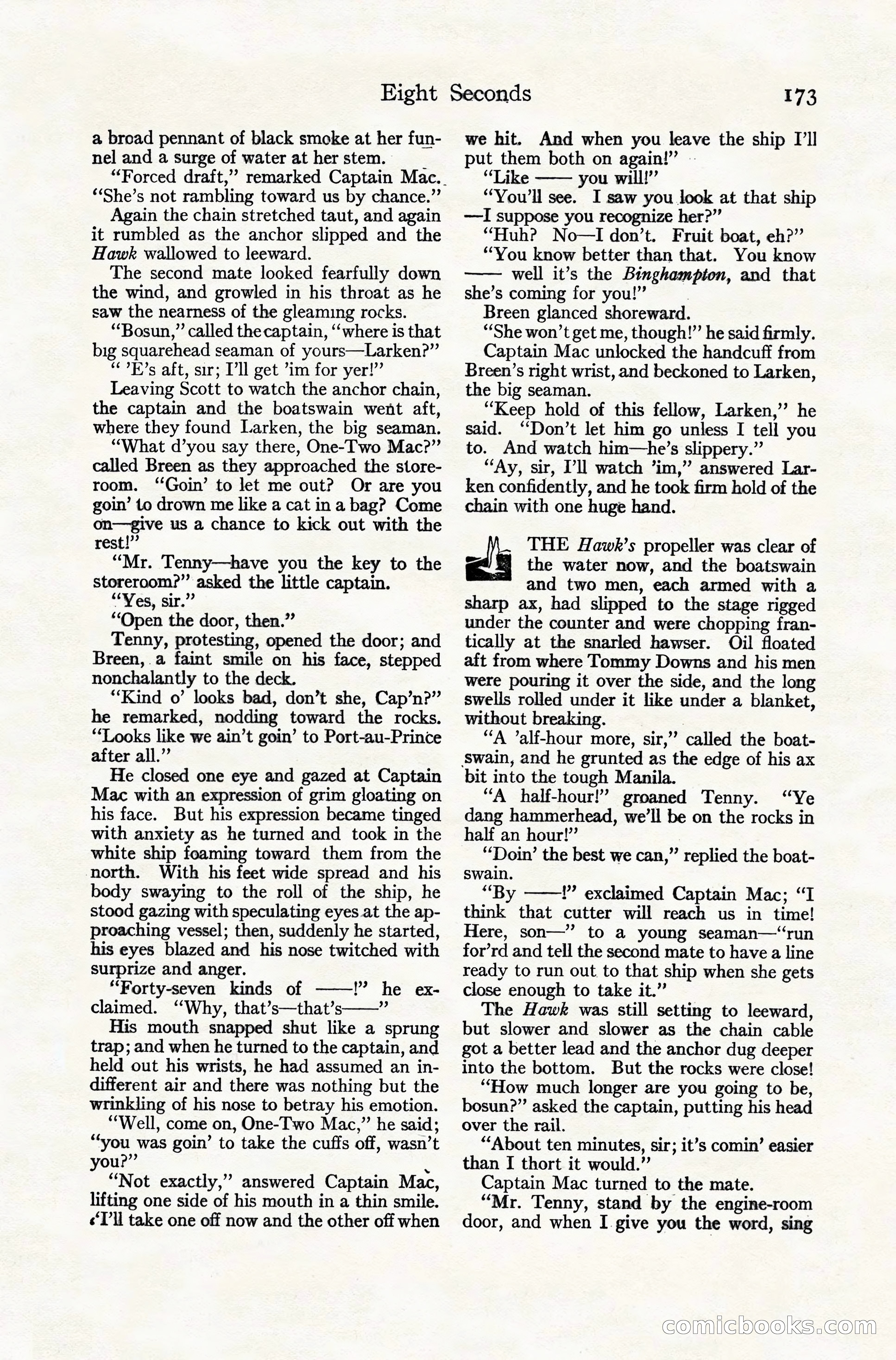 Adventure Magazine Cover, November 10, 1924 — page 175 of 194