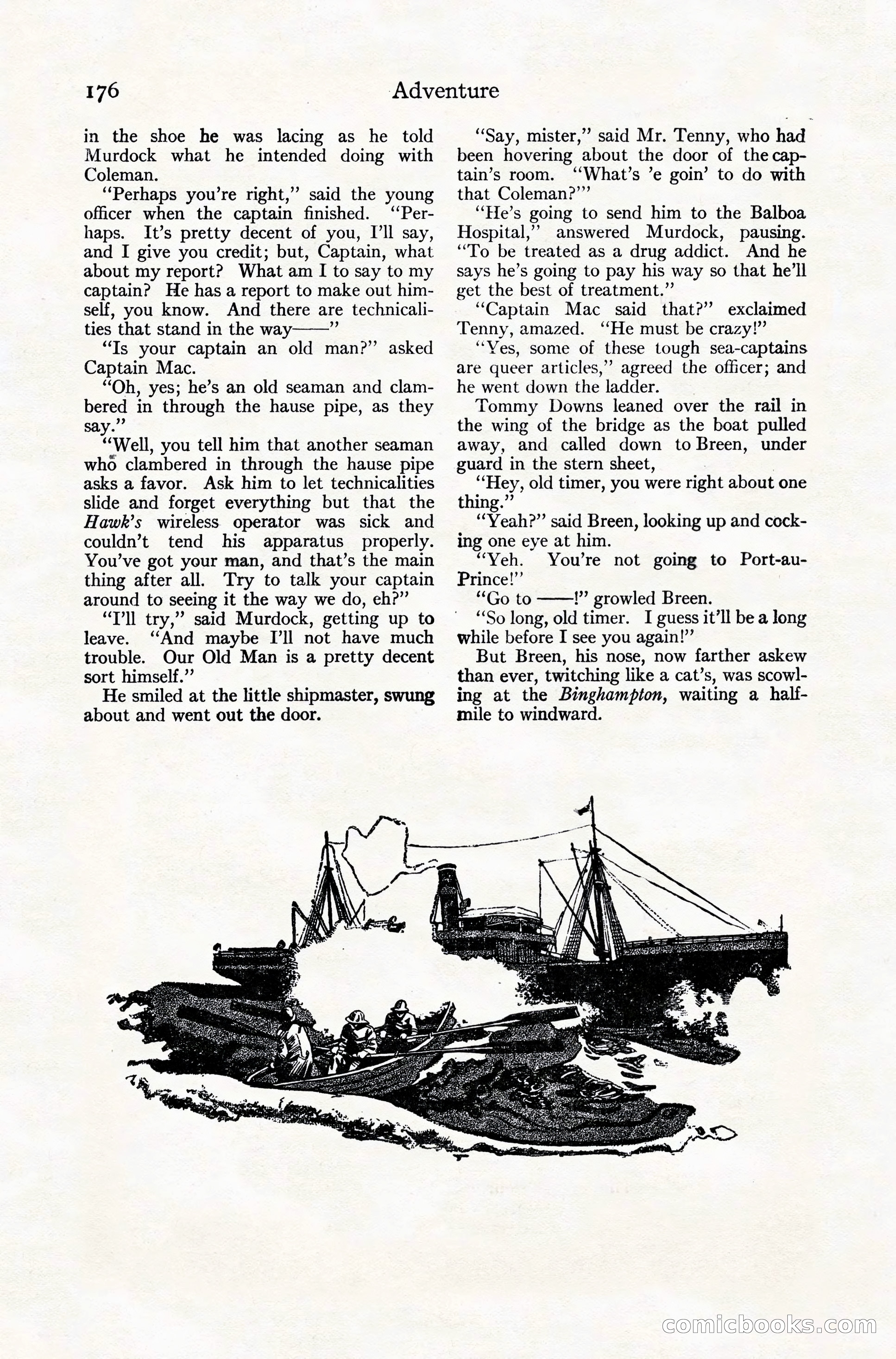 Adventure Magazine Cover, November 10, 1924 — page 178 of 194