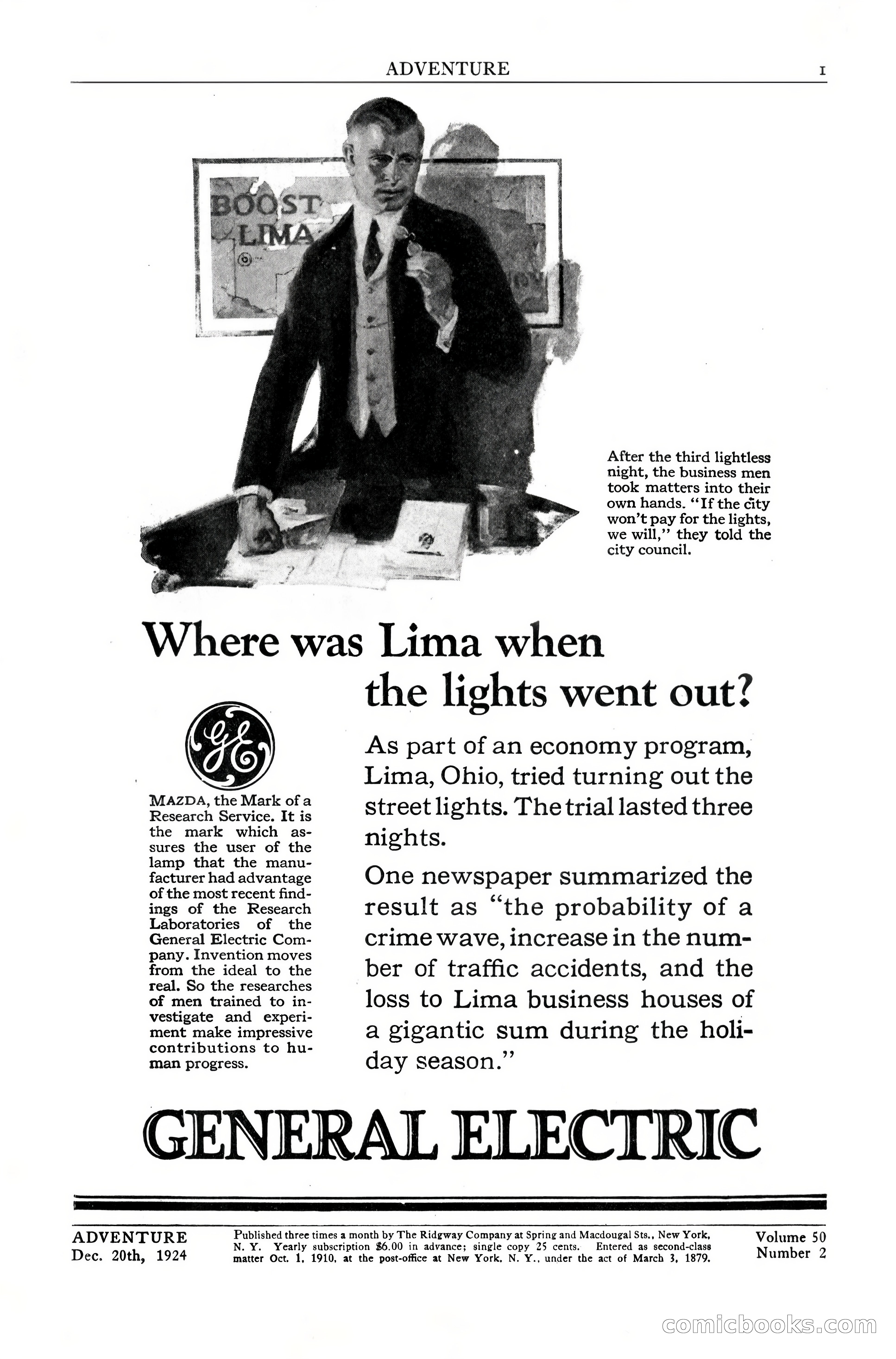Adventure Magazine, December 10, 1924 — page 3 of 216