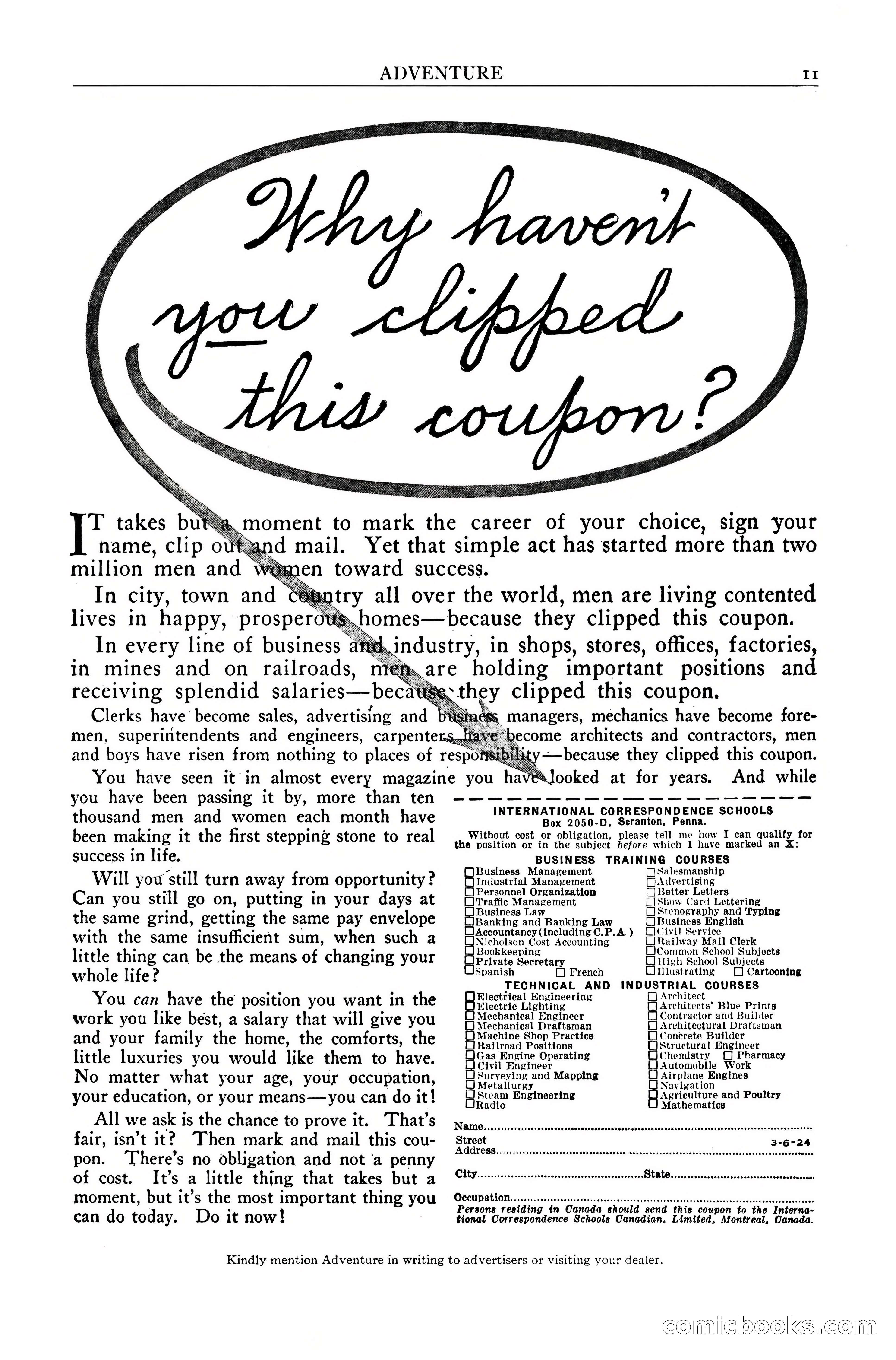 Adventure Magazine, December 10, 1924 — page 13 of 216