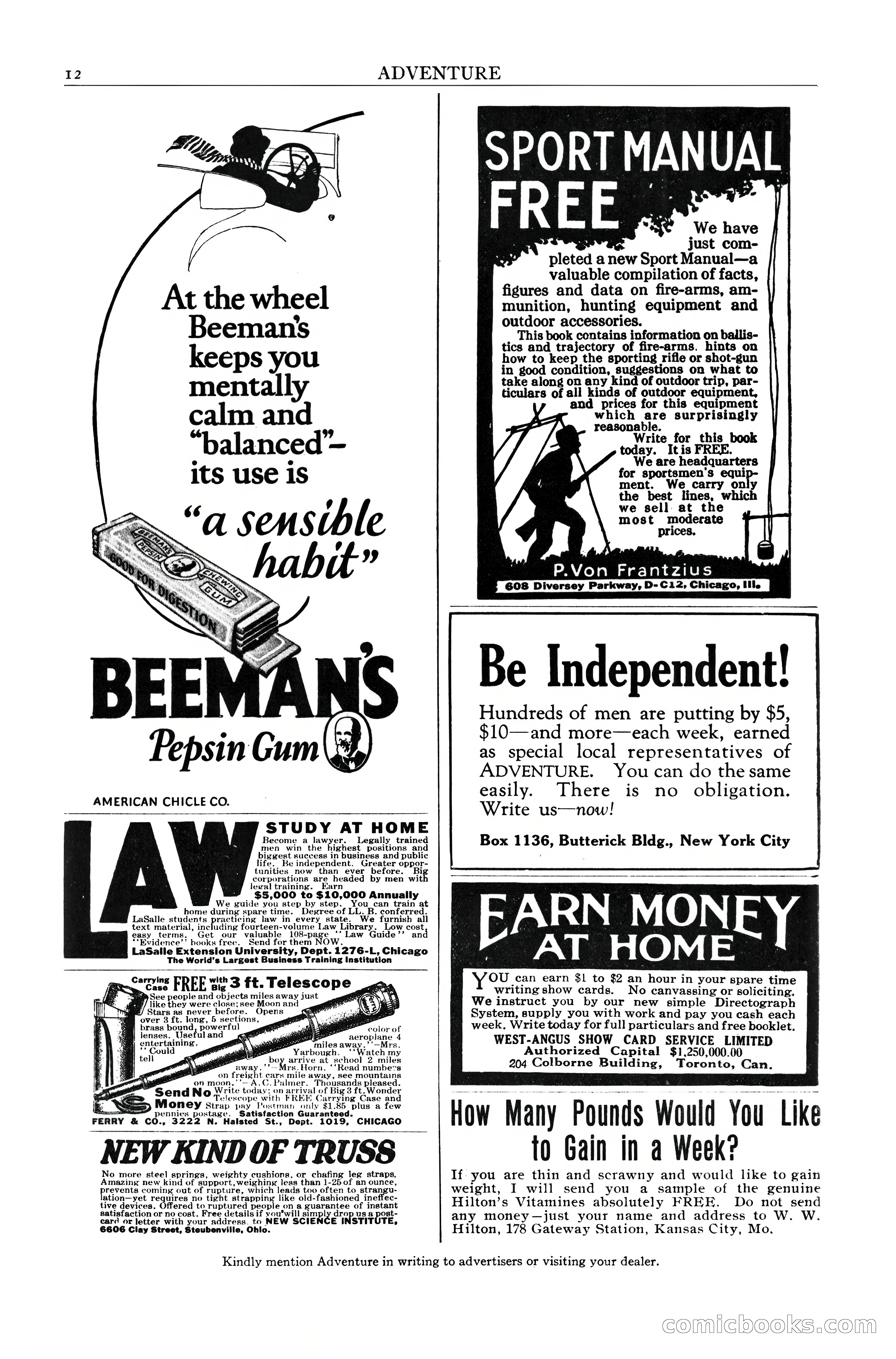 Adventure Magazine, December 10, 1924 — page 14 of 216