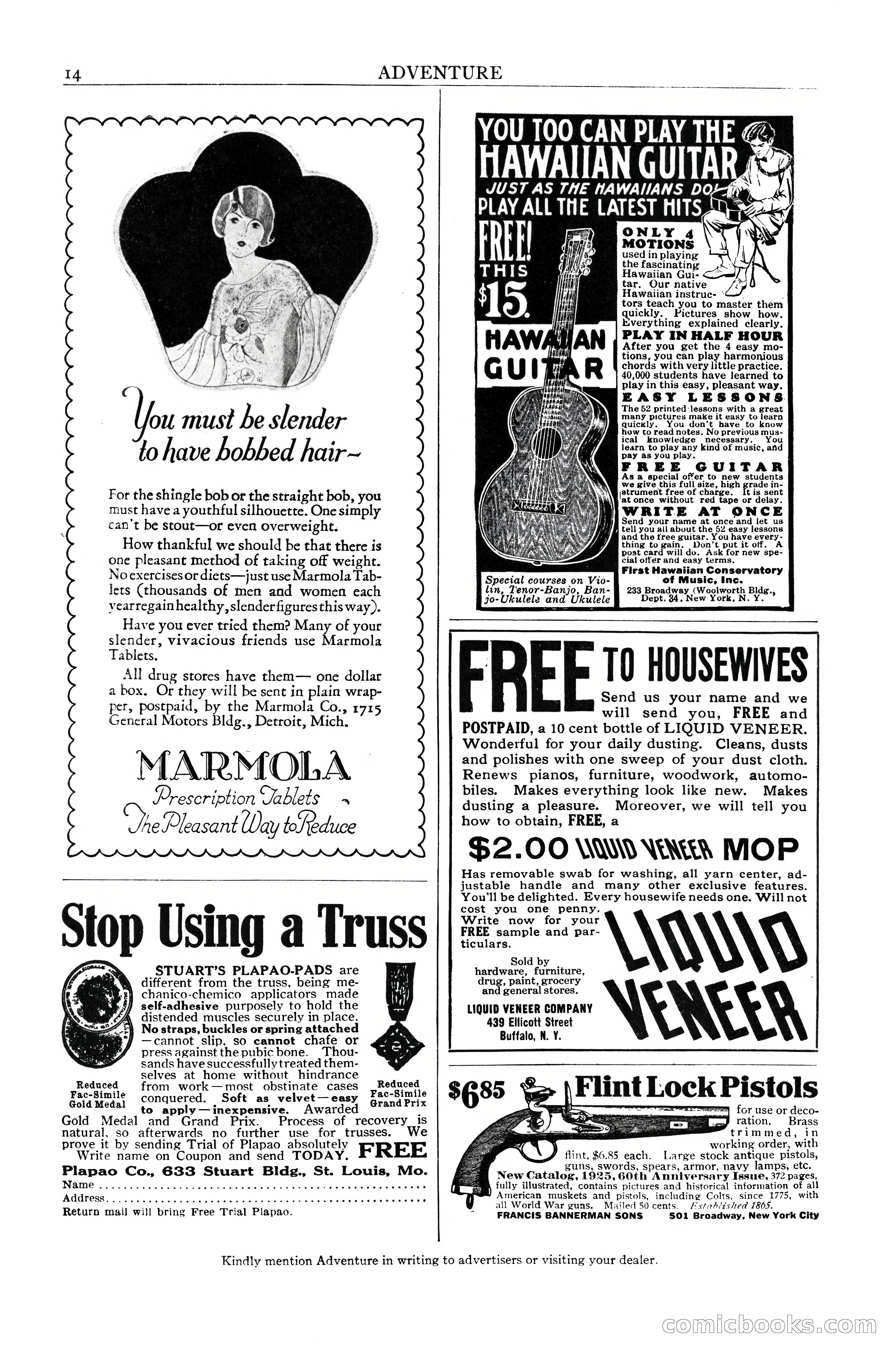Adventure Magazine, December 10, 1924 — page 16 of 216