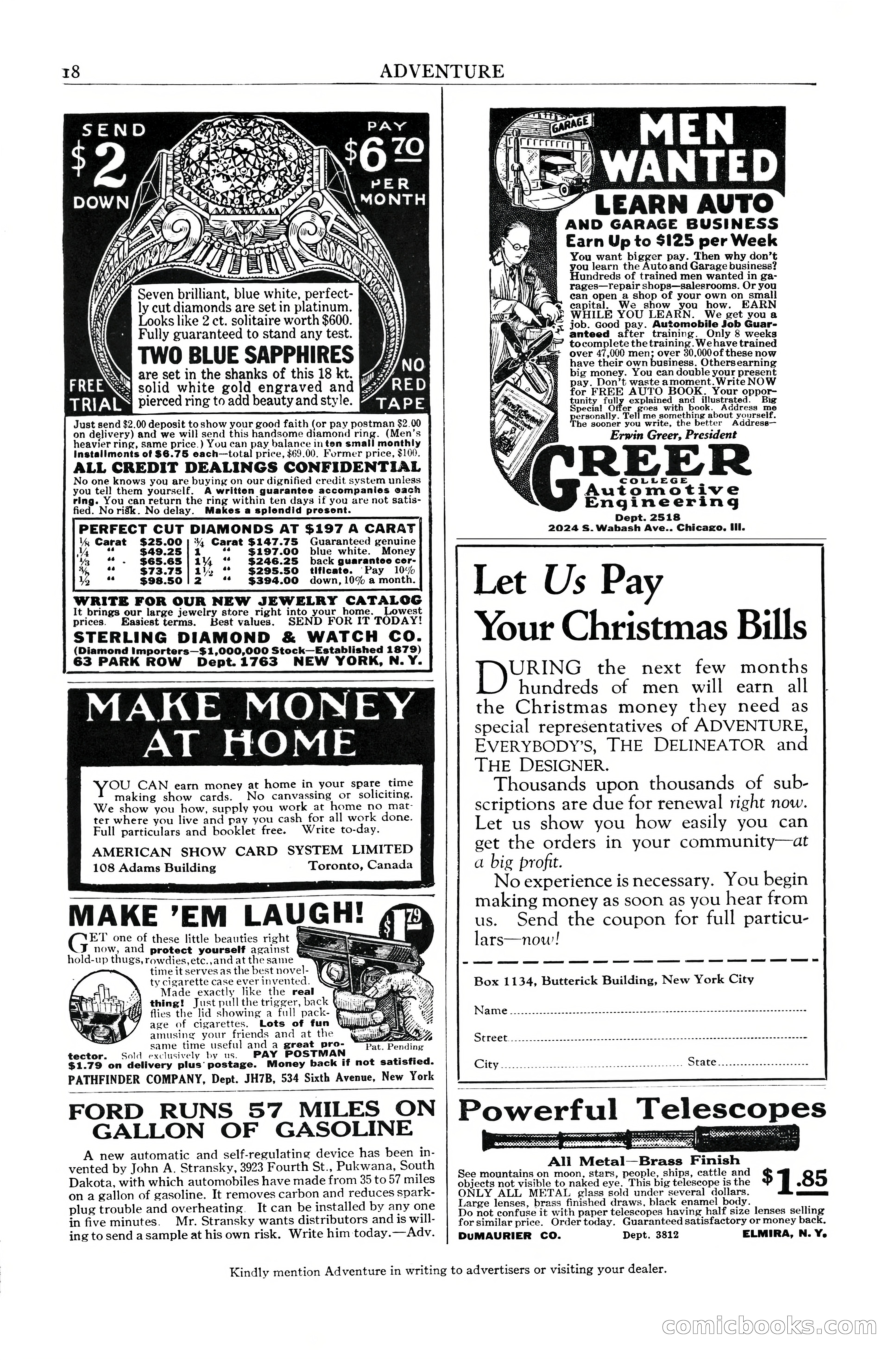 Adventure Magazine, December 10, 1924 — page 20 of 216