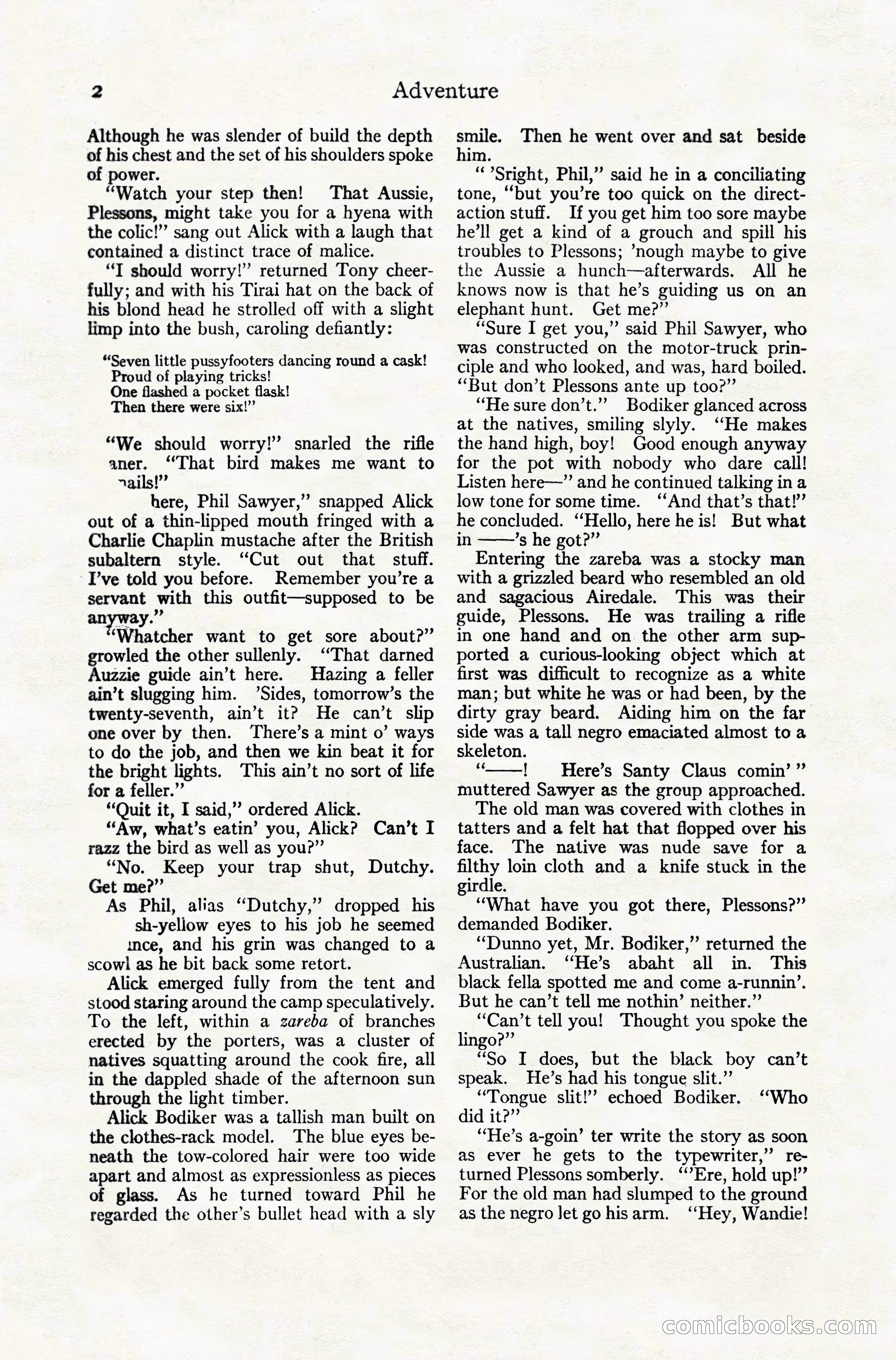 Adventure Magazine, December 10, 1924 — page 24 of 216