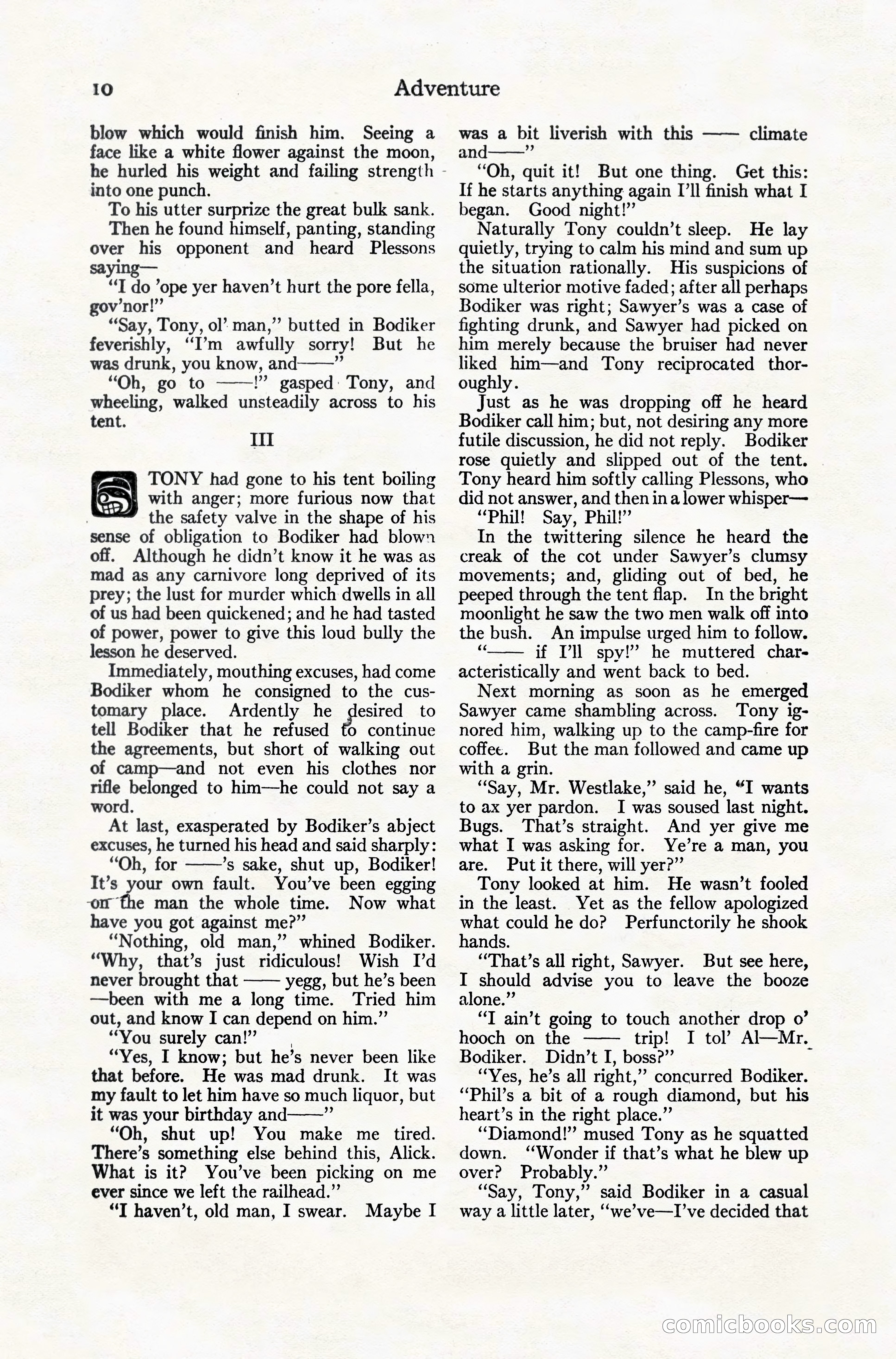 Adventure Magazine, December 10, 1924 — page 32 of 216
